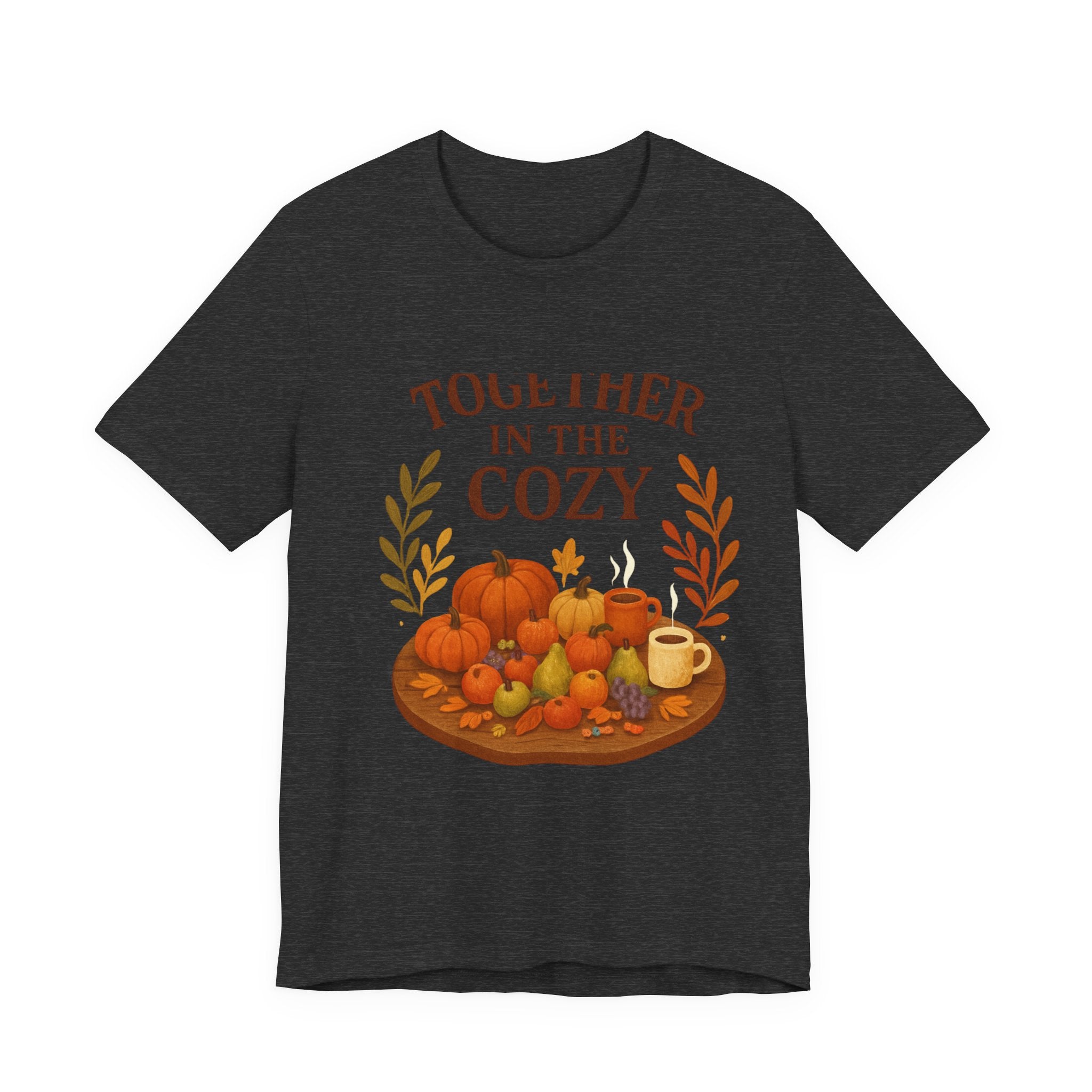 Cozy Together Fall Tee — "Together in the Cozy" Pumpkin Autumn Shirt