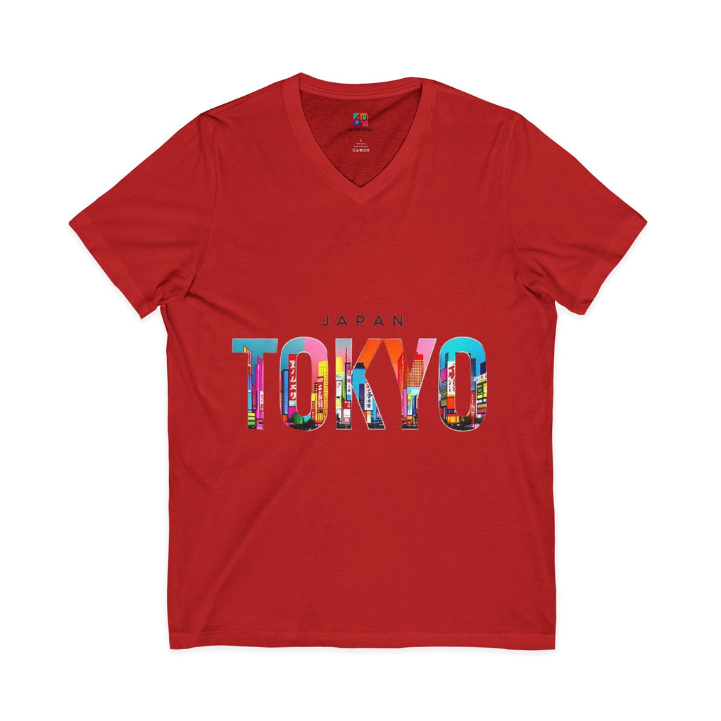 Unisex Jersey Short Sleeve V-Neck Tee