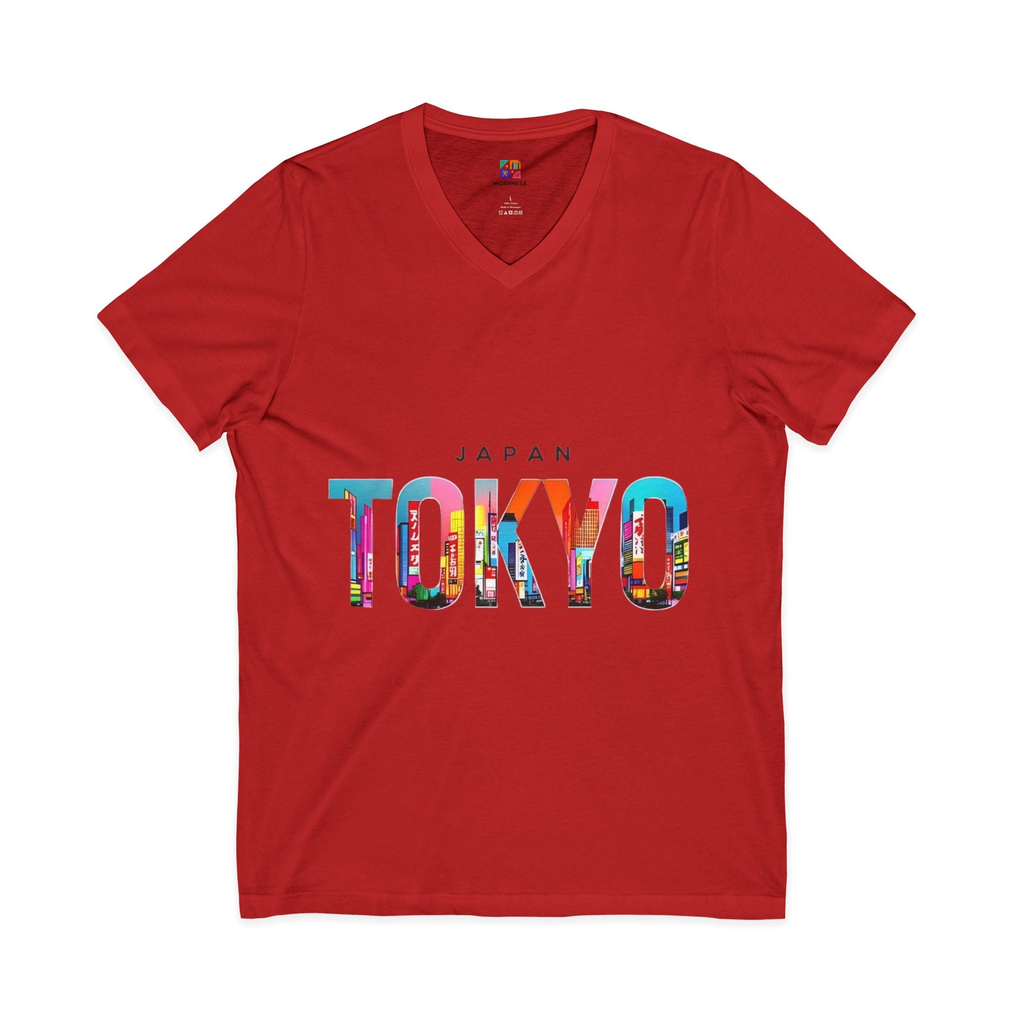 Unisex Jersey Short Sleeve V-Neck Tee