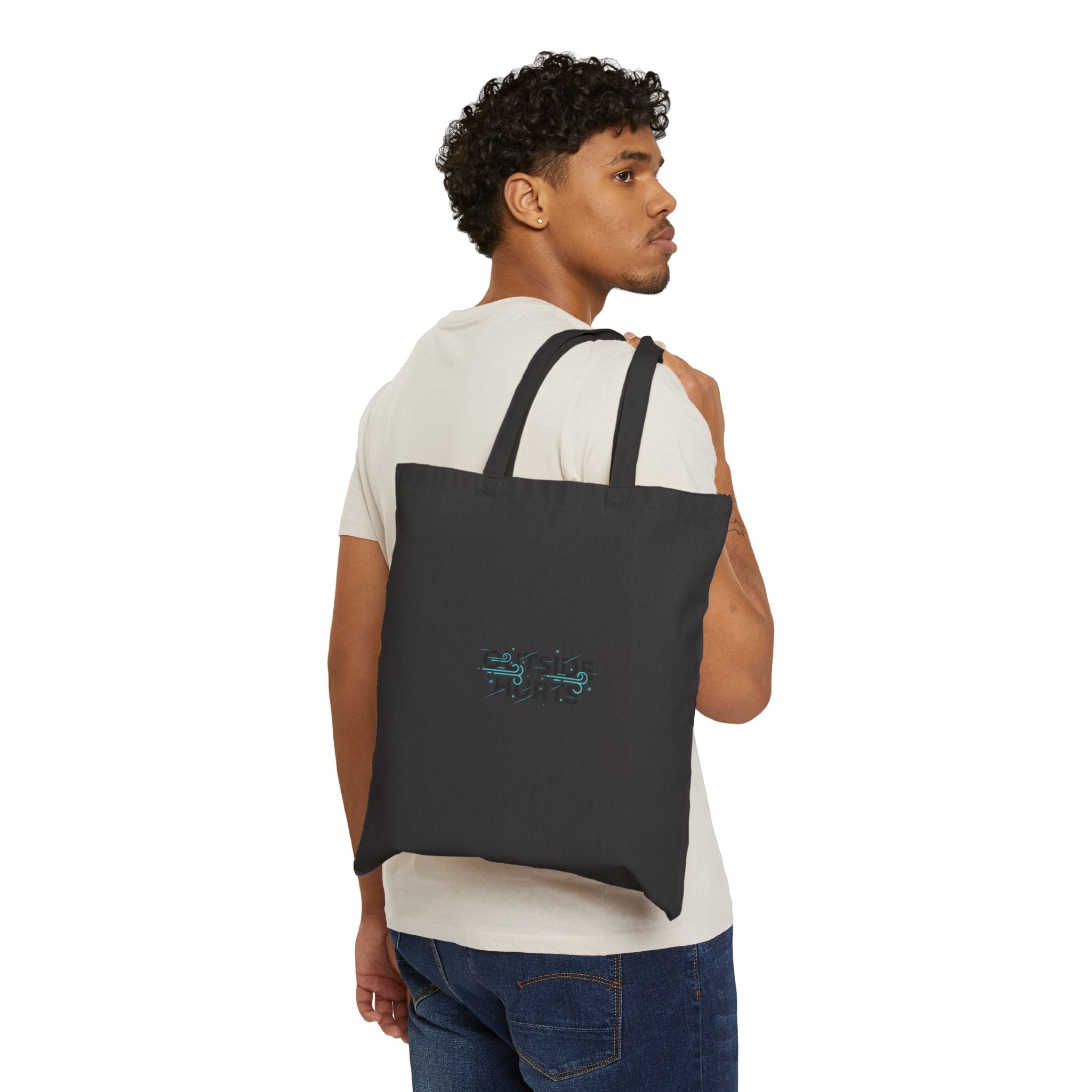 OUTSIDE HURTS Tote | wind-chill minimalism, winter meme, cold humor