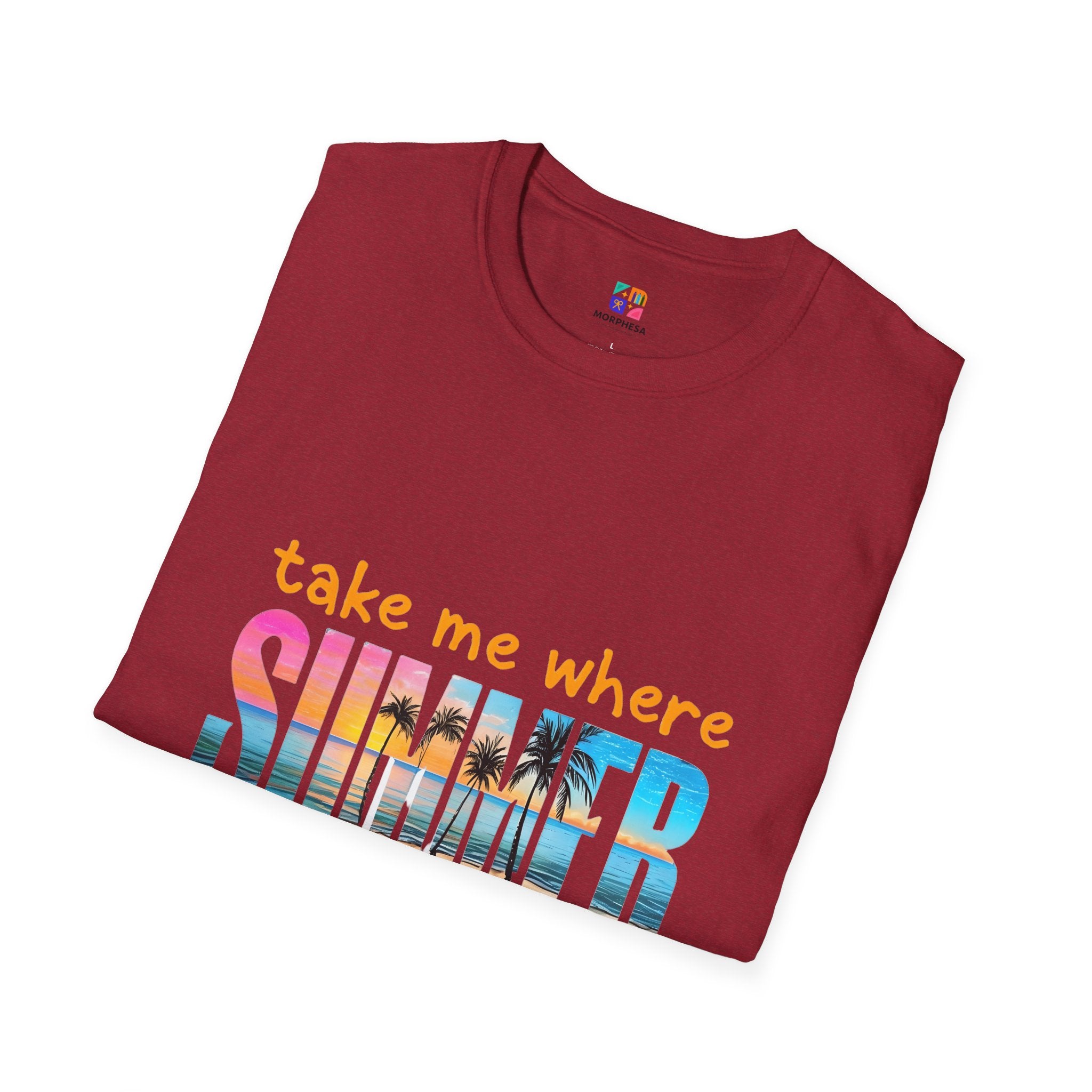 Summer Vibes Unisex T-Shirt | Take Me Where Summer Never Ends | Casual Wear, Vacation Shirt, Beach Tee, Gift Idea, Summer Collection