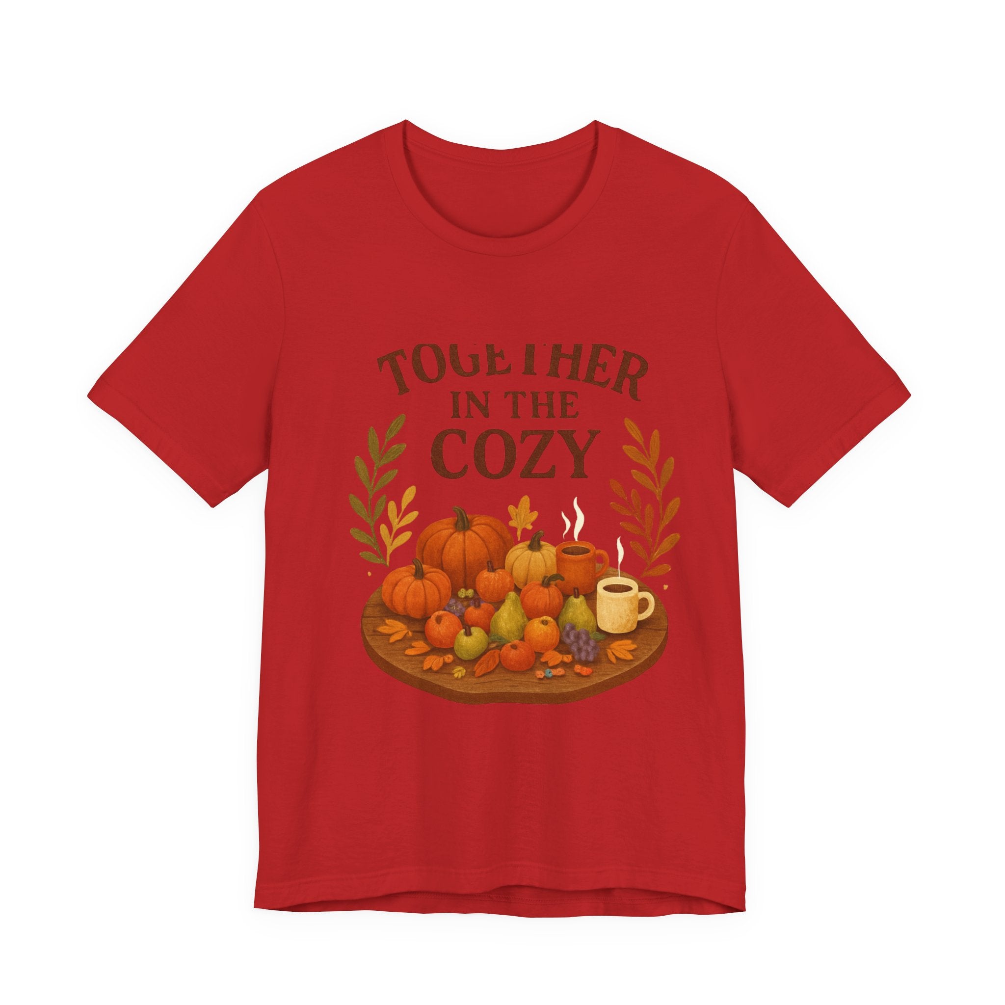 Cozy Together Fall Tee — "Together in the Cozy" Pumpkin Autumn Shirt