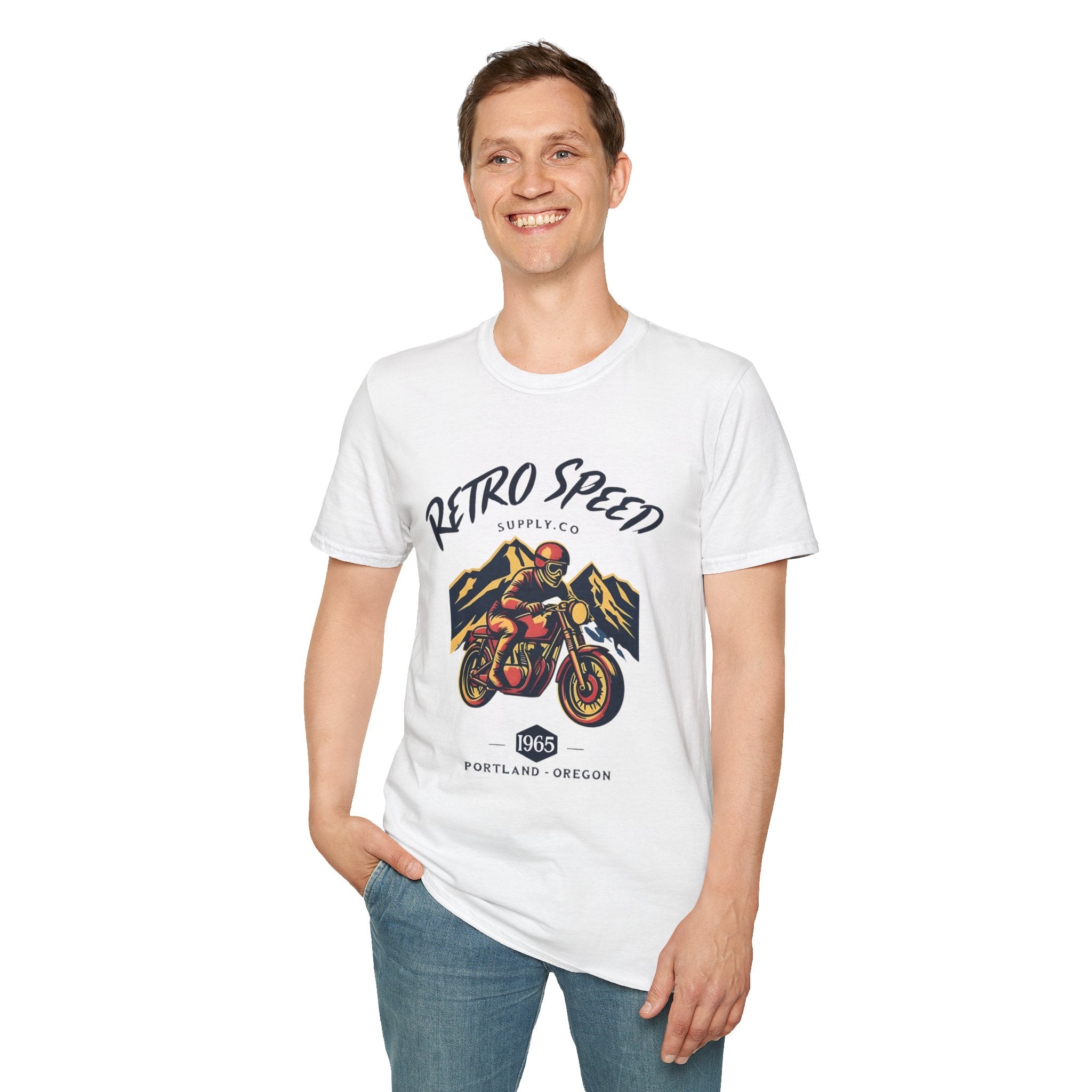 Retro Speed T-Shirt, Retro TShirt Men, Vintage Graphic Tee, Motorcycle Shirt, Streetwear Aesthetic, Trendy Shirt, Gift for Him