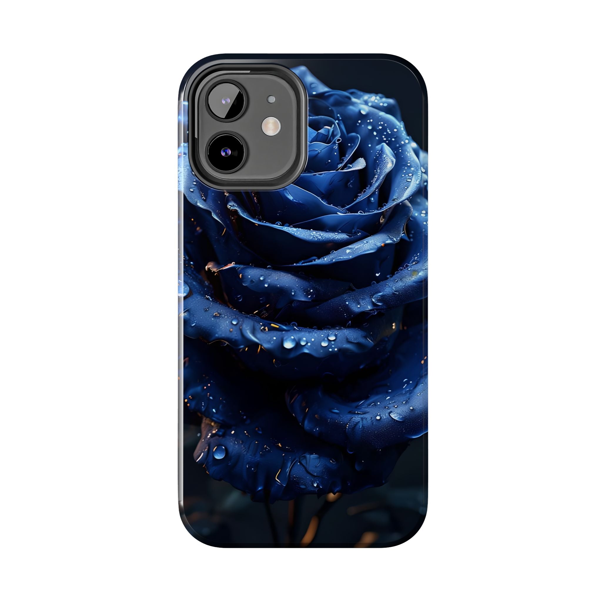 iPhone 17 Pro Max Tough Phone Case - Elegant Blue Rossy Design