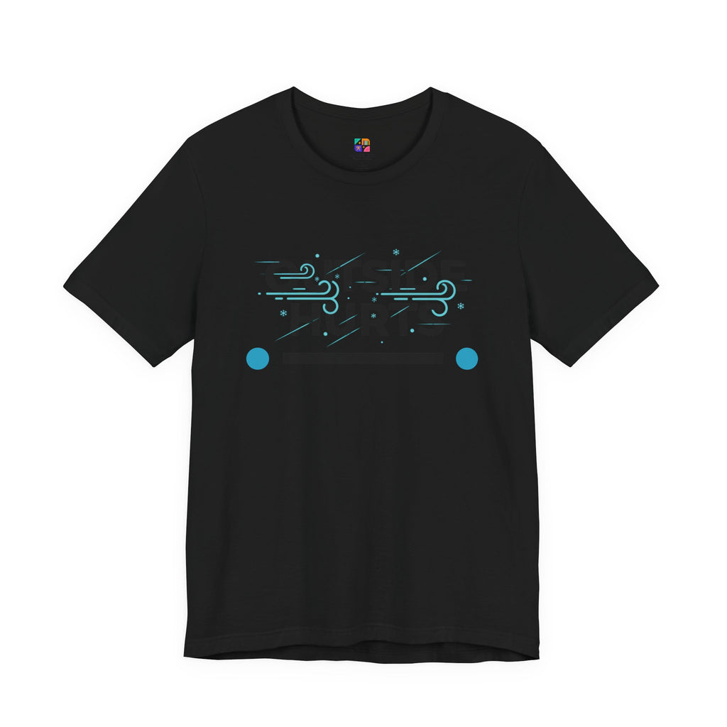 OUTSIDE HURTS Tee | minimalist winter shirt, cold humor