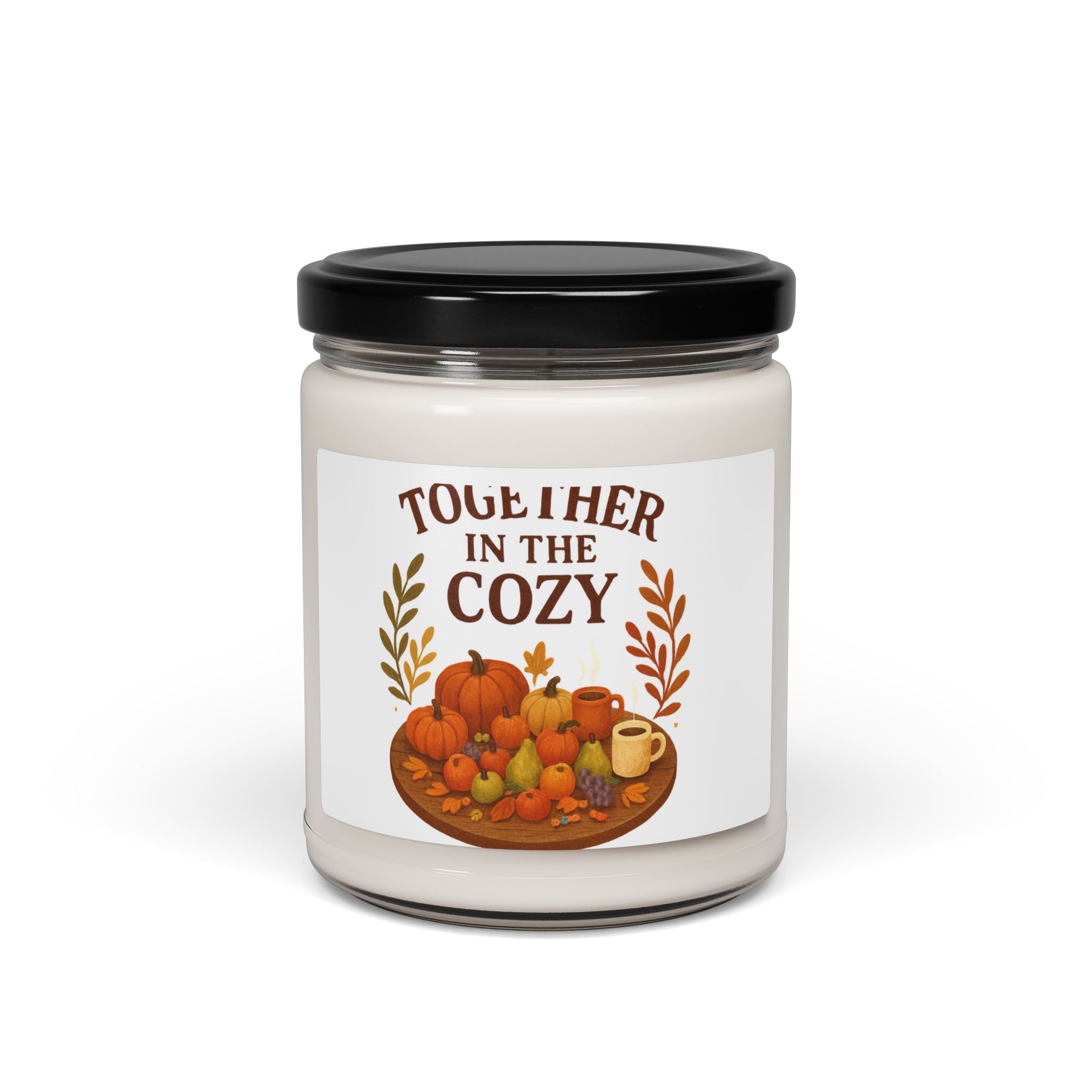 Autumn Cozy Soy Candle — "In The Cozy" 9oz Fall Scented Jar