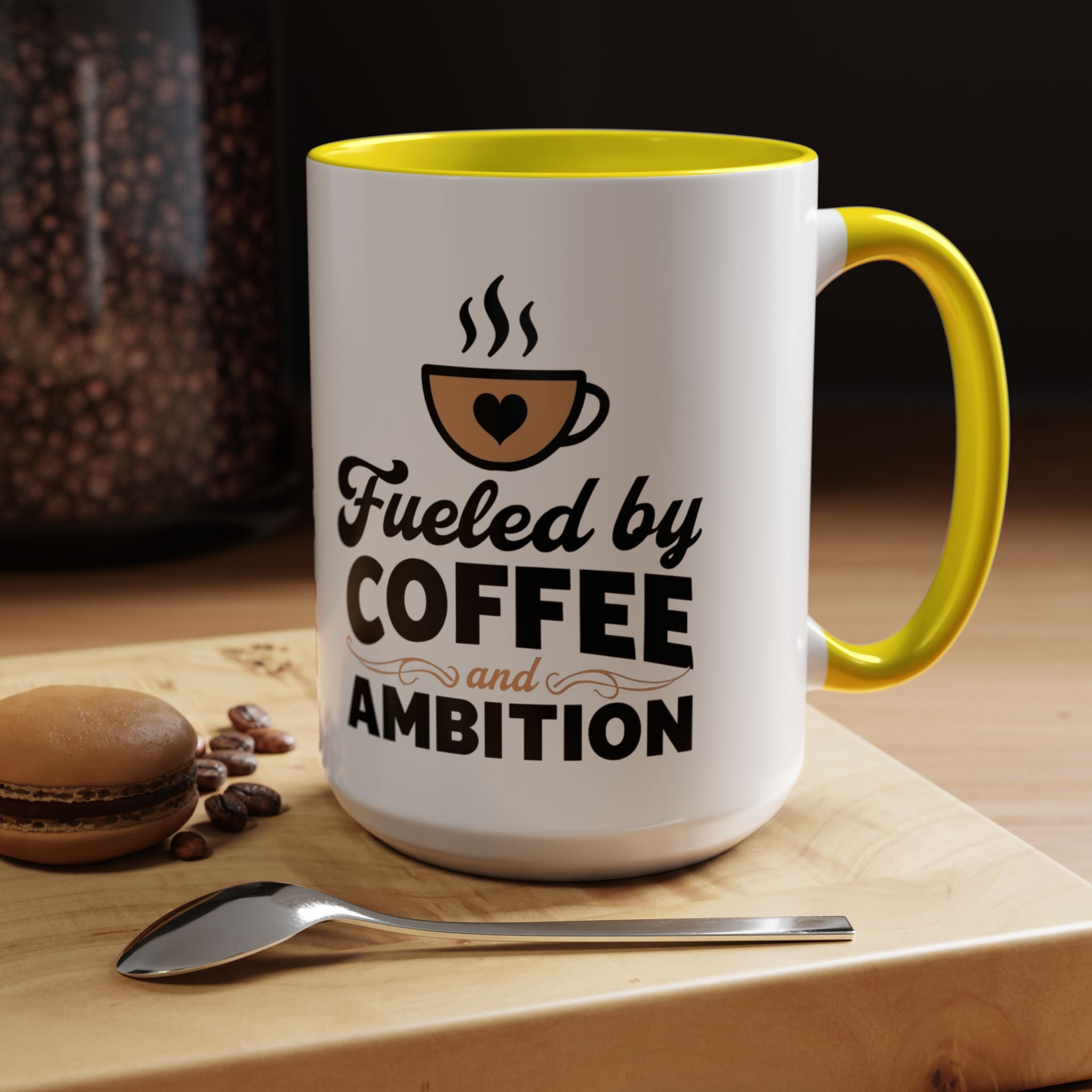 Motivational Coffee Mug - Fueled by Coffee and Ambition