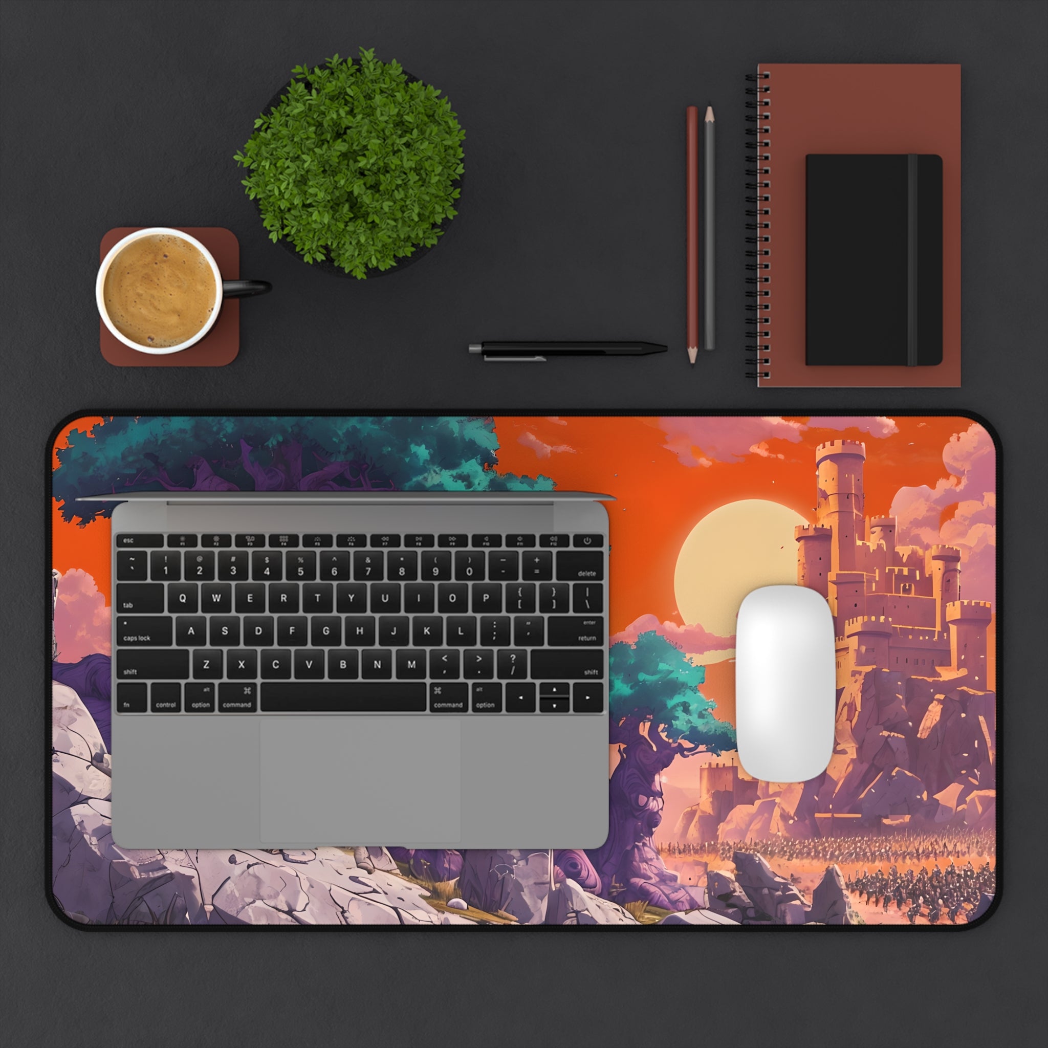 Fantasy Landscape Desk Mat, Gaming Desk Mat, Office Decor, Mouse Pad, Desk Accessory