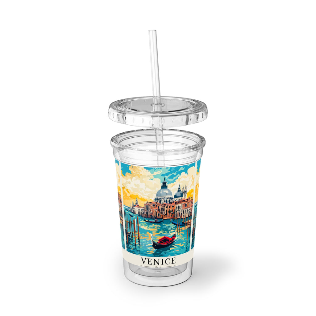 Venice Gondola Acrylic Cup – Retro Travel Tumbler