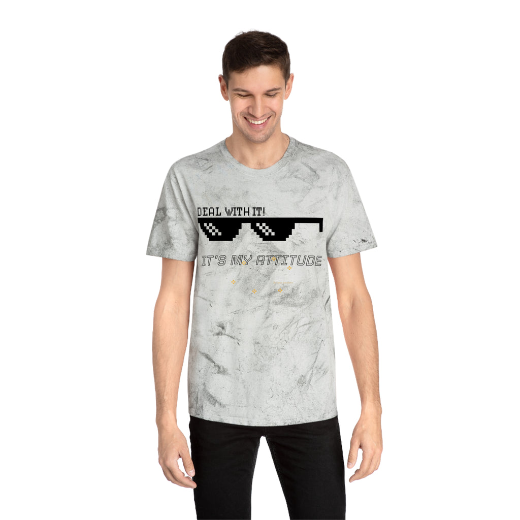 Deal With It Sunglasses Graphic Tee — "Deal With It! It’s My Attitude" Tie-Dye T-Shirt