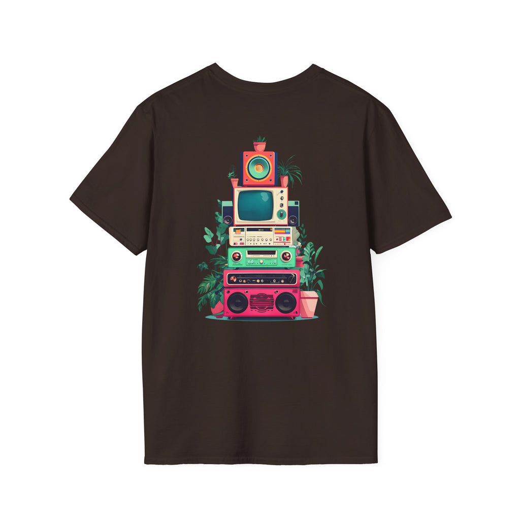 Retro Beach Vibes Unisex Softstyle T-Shirt, Casual Summer Tee, Vintage Style Shirt, Music Lover Gift, Relaxed Fit Apparel