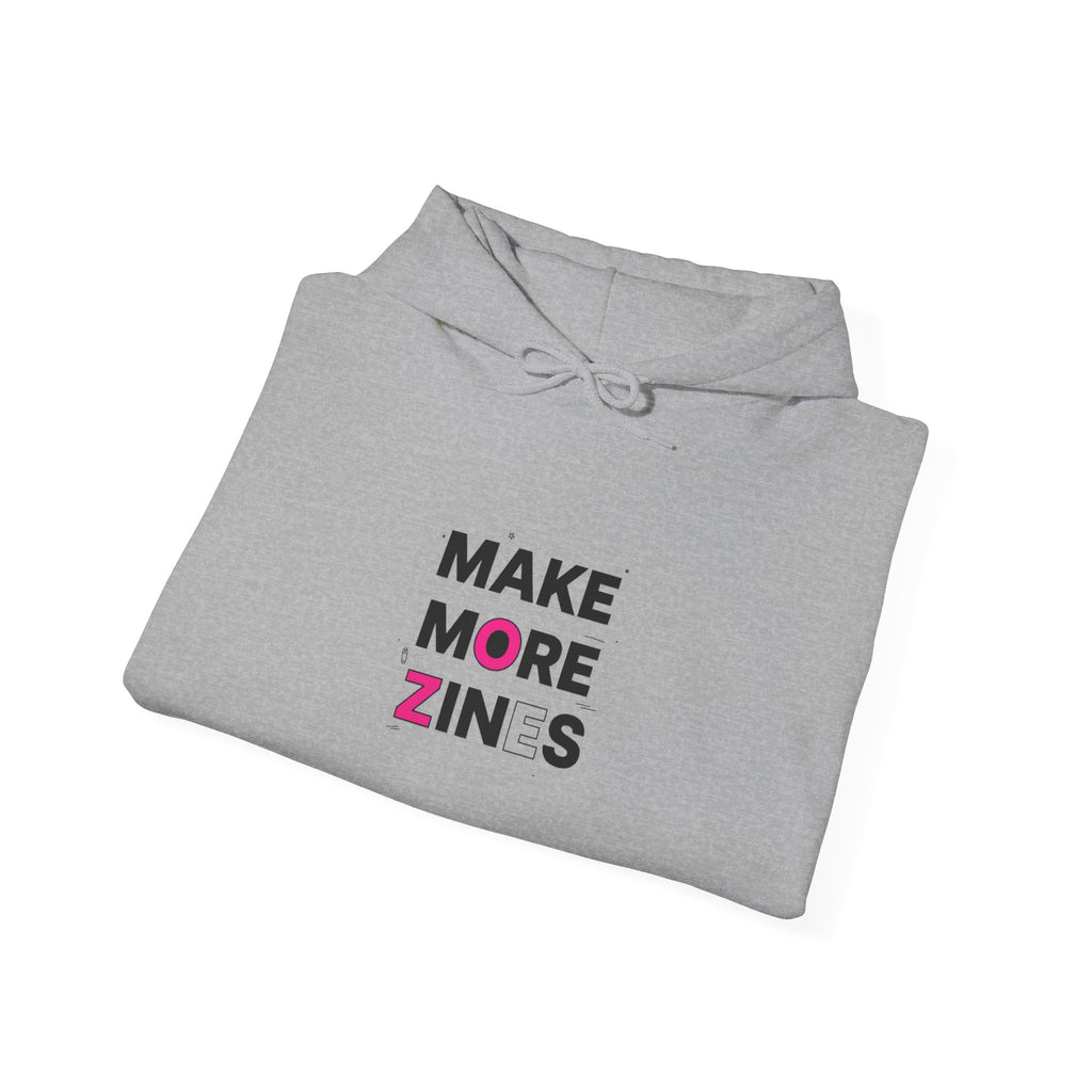 Make More Zines Hoodie | ransom collage, cutout letters design