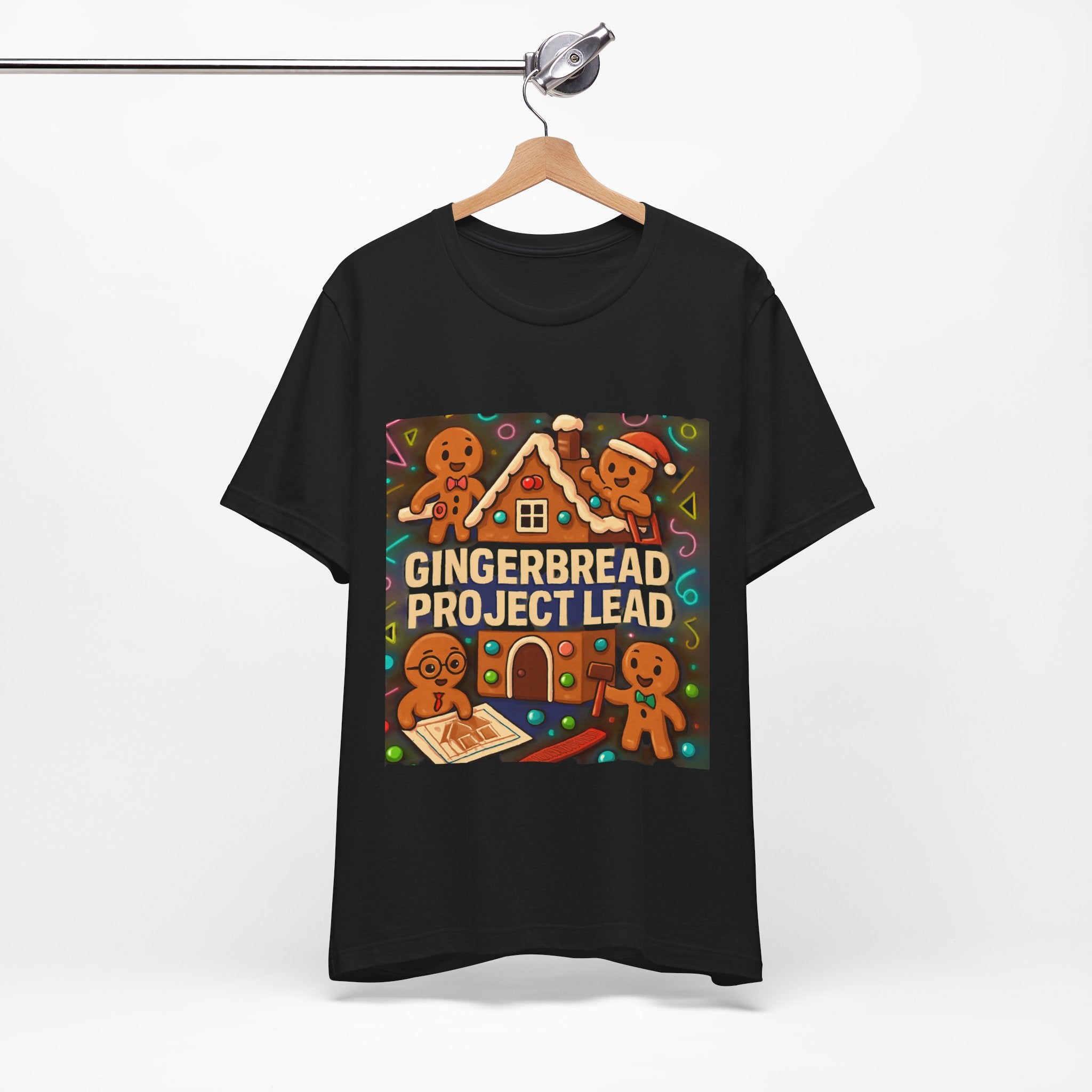 Gingerbread Project Lab T-Shirt — Cute Holiday Cookie House Tee