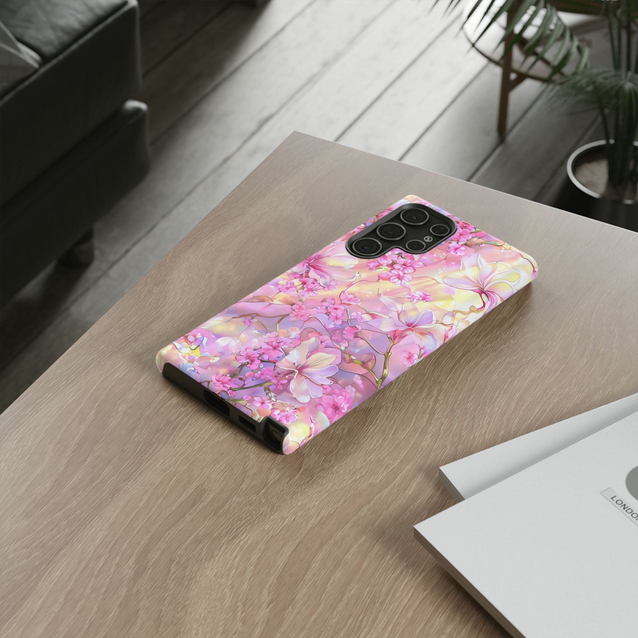 Floral Elegance Tough Phone Case – Dual-Layer Protection for iPhone 17/16/15 & Samsung | Glossy or Matte Finish | Morphesa