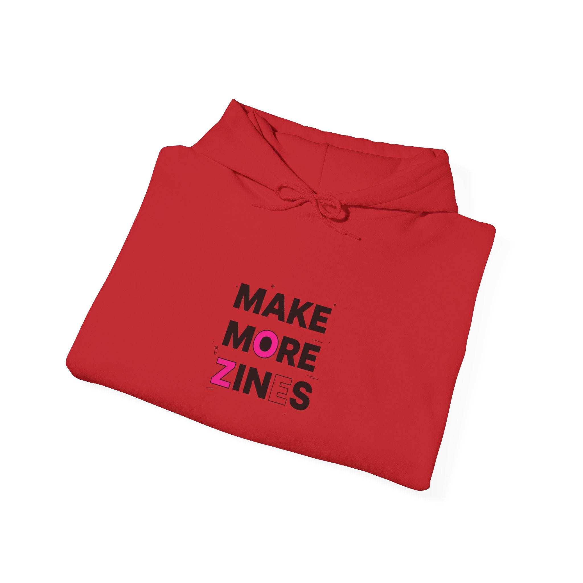 Make More Zines Hoodie | ransom collage, cutout letters design