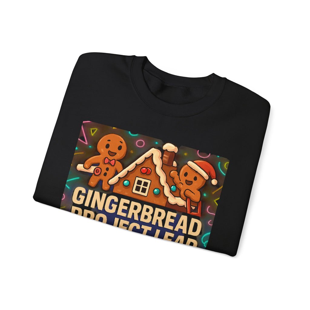 Gingerbread Project Lab Sweatshirt — Cute Holiday Cookie House Crewneck