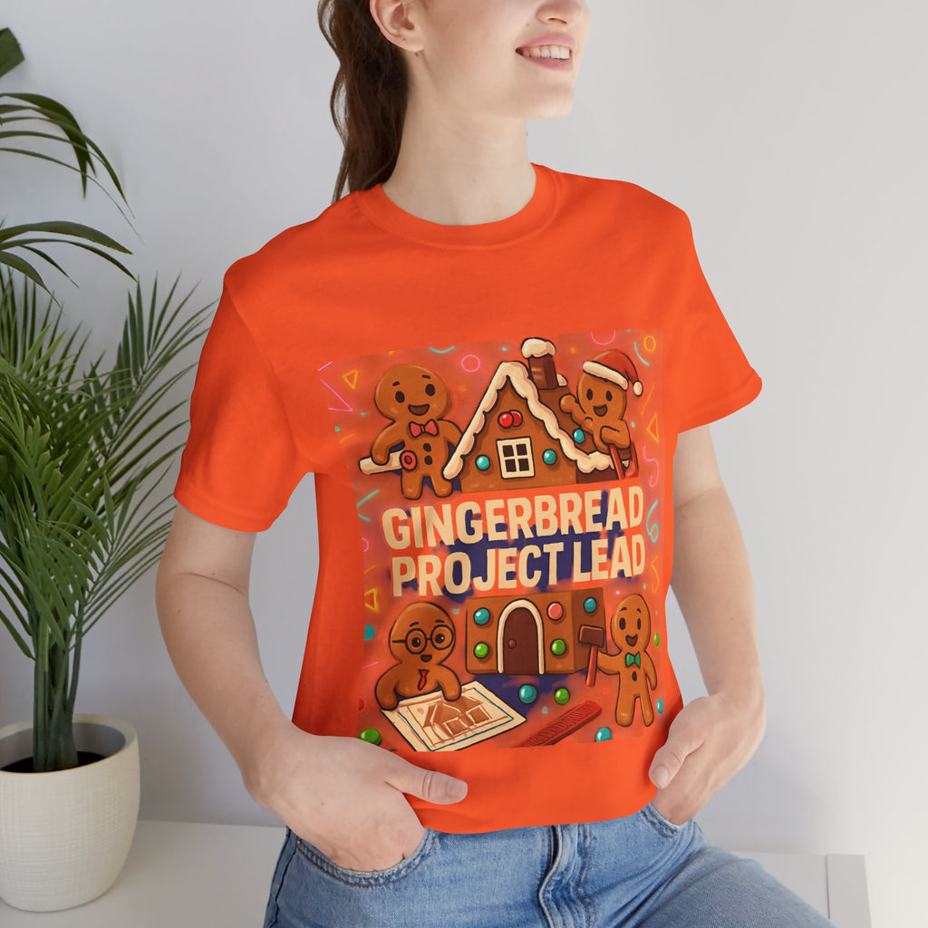 Gingerbread Project Lab T-Shirt — Cute Holiday Cookie House Tee