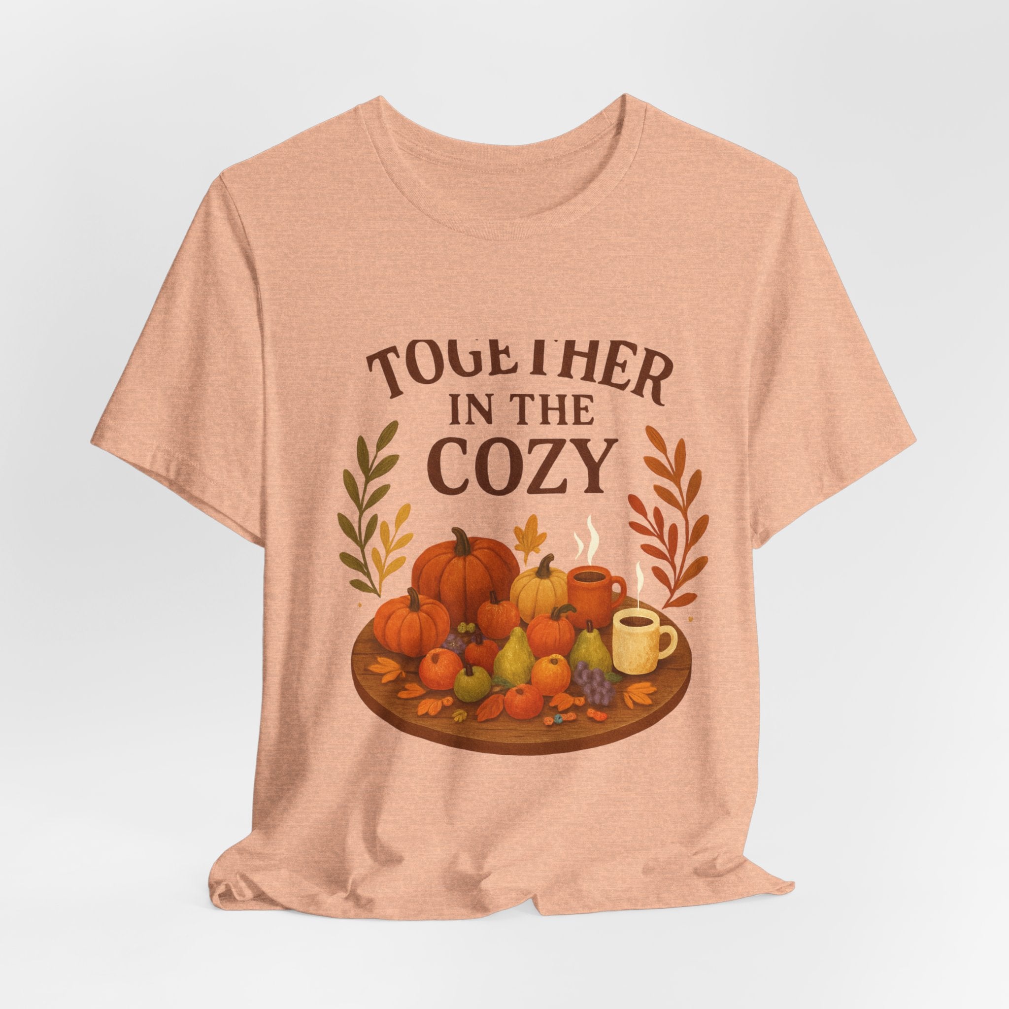 Cozy Together Fall Tee — "Together in the Cozy" Pumpkin Autumn Shirt