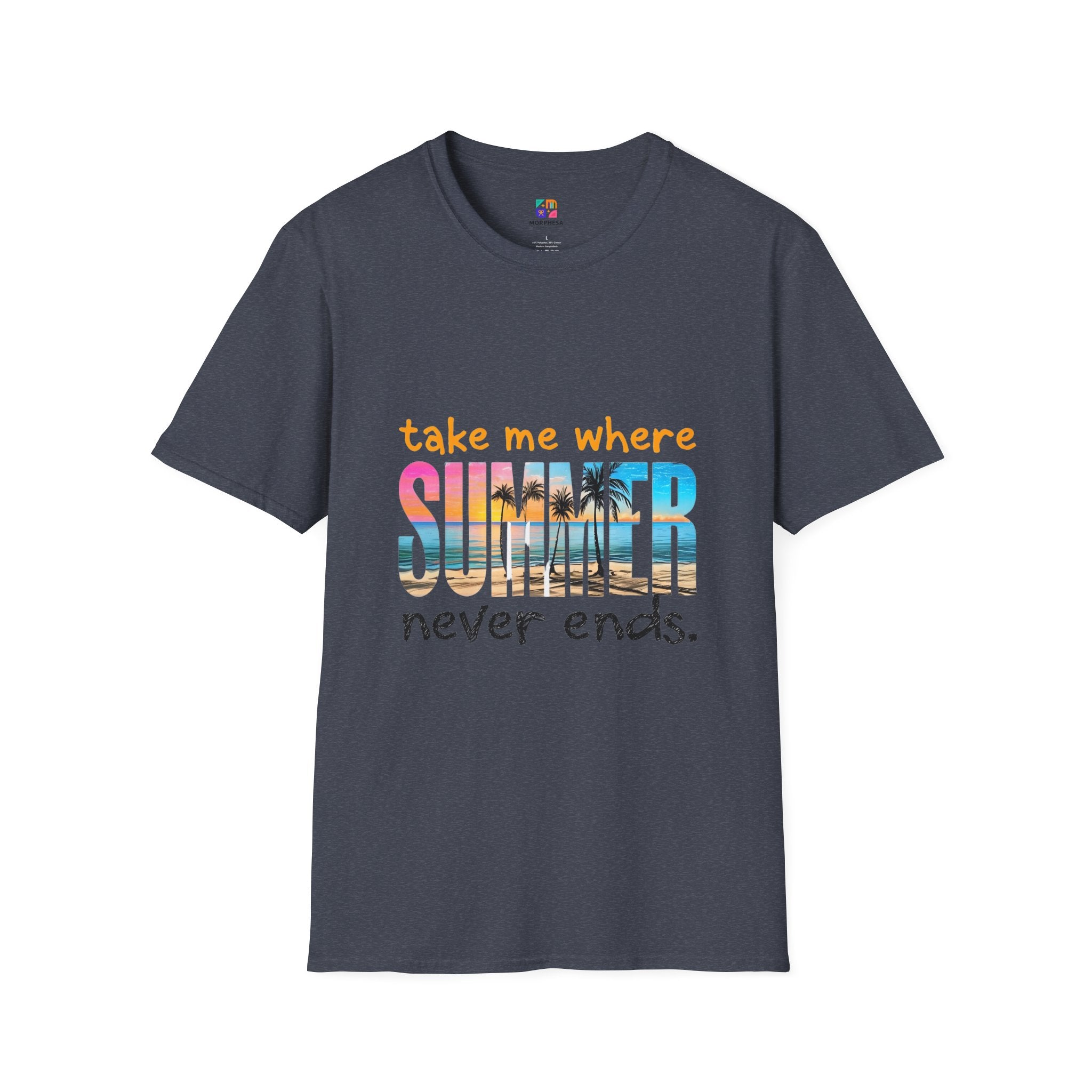 Summer Vibes Unisex T-Shirt | Take Me Where Summer Never Ends | Casual Wear, Vacation Shirt, Beach Tee, Gift Idea, Summer Collection