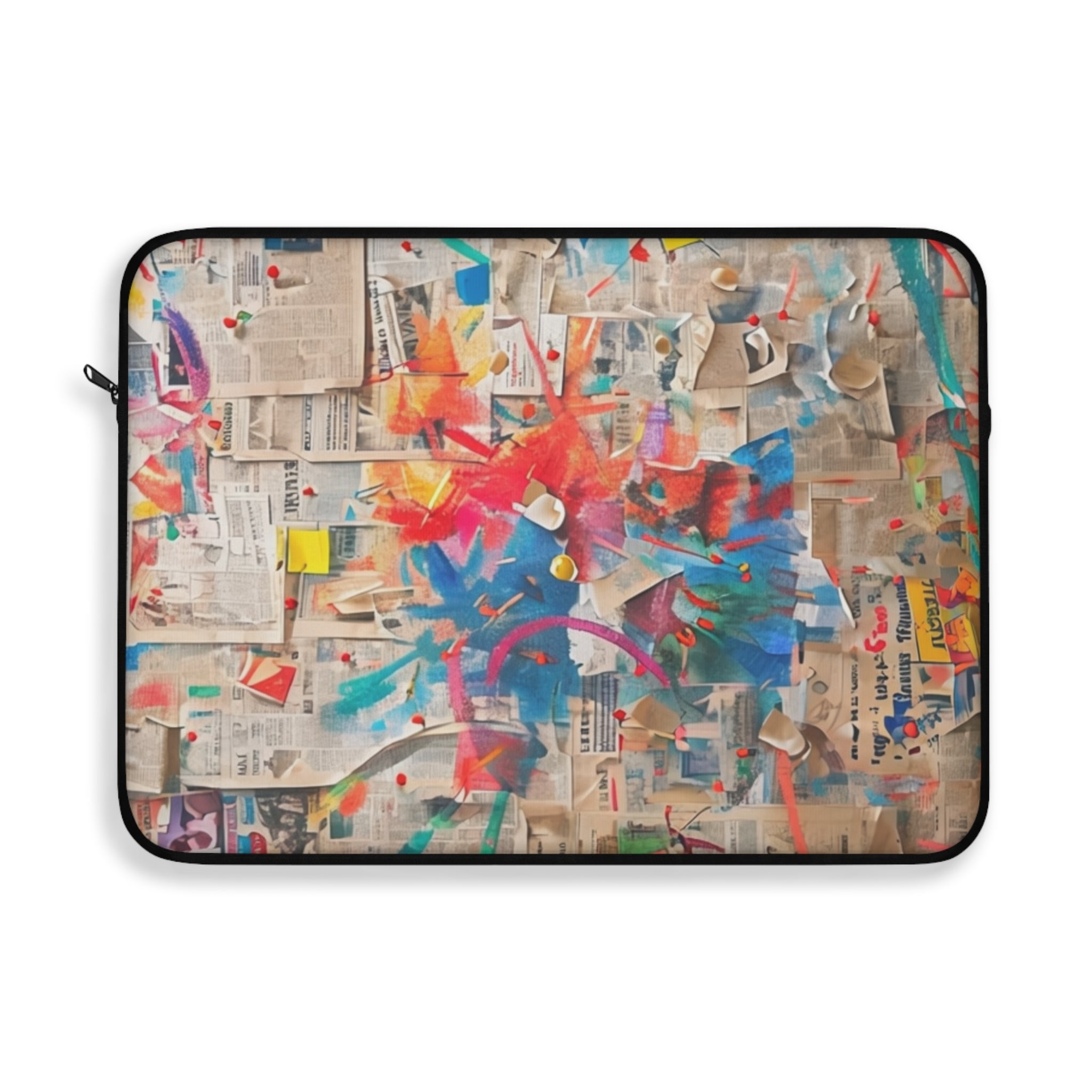 Colorful Abstract Laptop Sleeve, Artistic Sleeve Case, Computer Cover, Gift for Students, Unique Tech Accessory