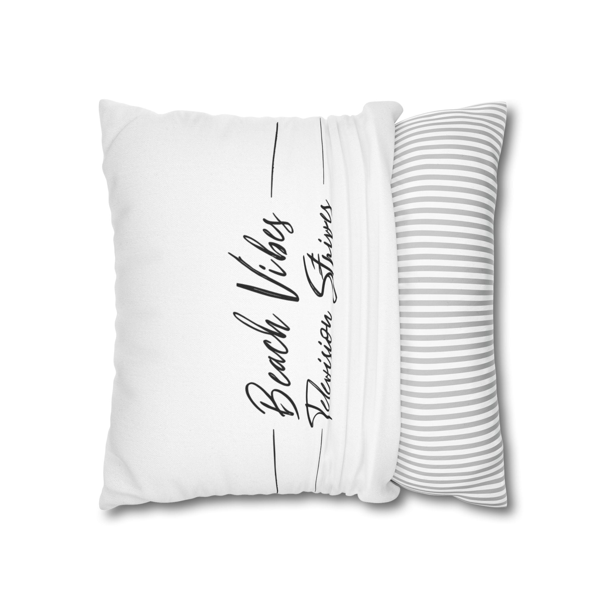 Spun Polyester Square Pillowcase