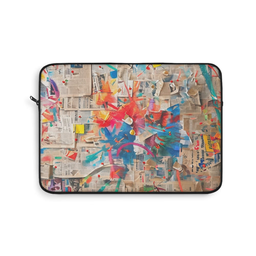 Colorful Abstract Laptop Sleeve, Artistic Sleeve Case, Computer Cover, Gift for Students, Unique Tech Accessory