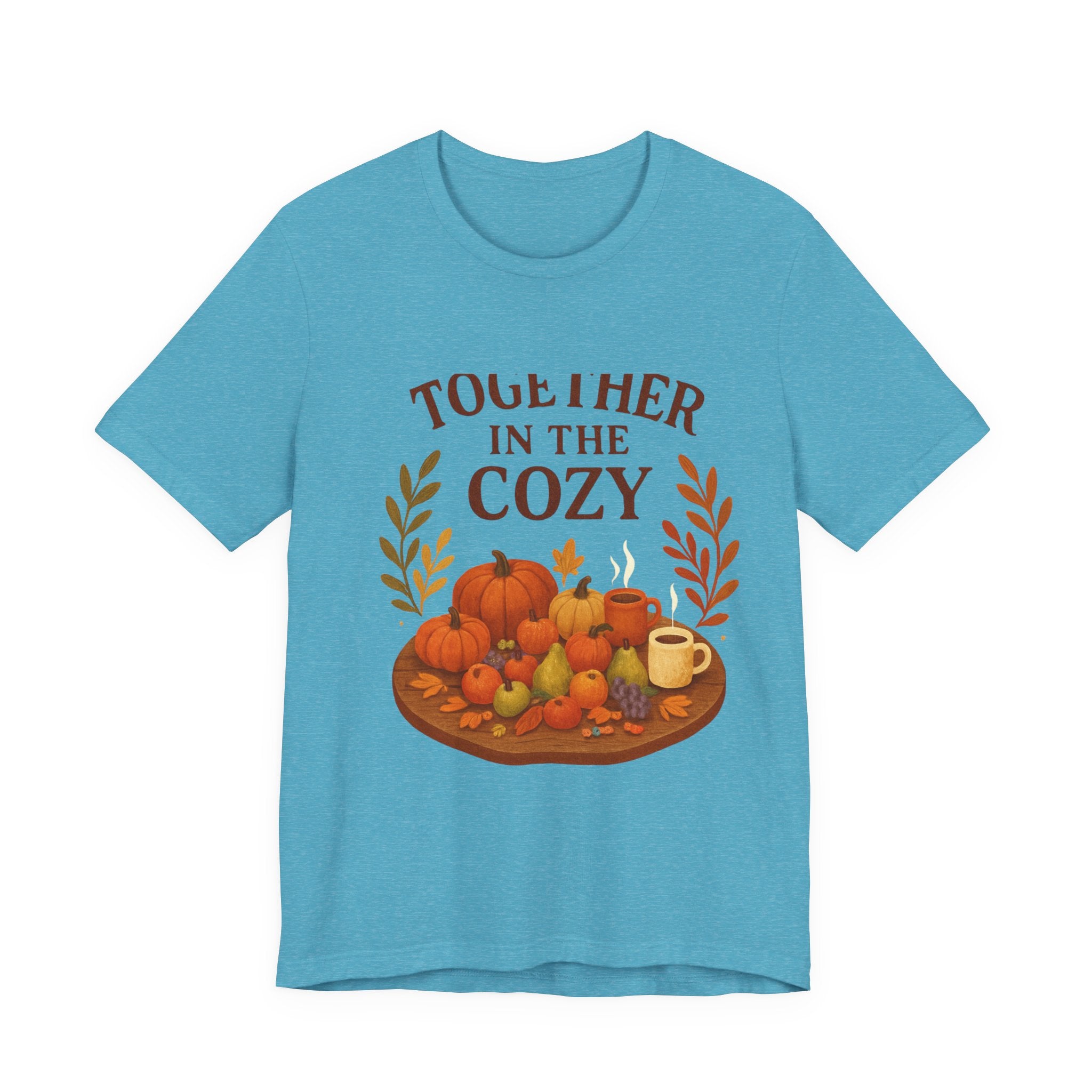 Cozy Together Fall Tee — "Together in the Cozy" Pumpkin Autumn Shirt