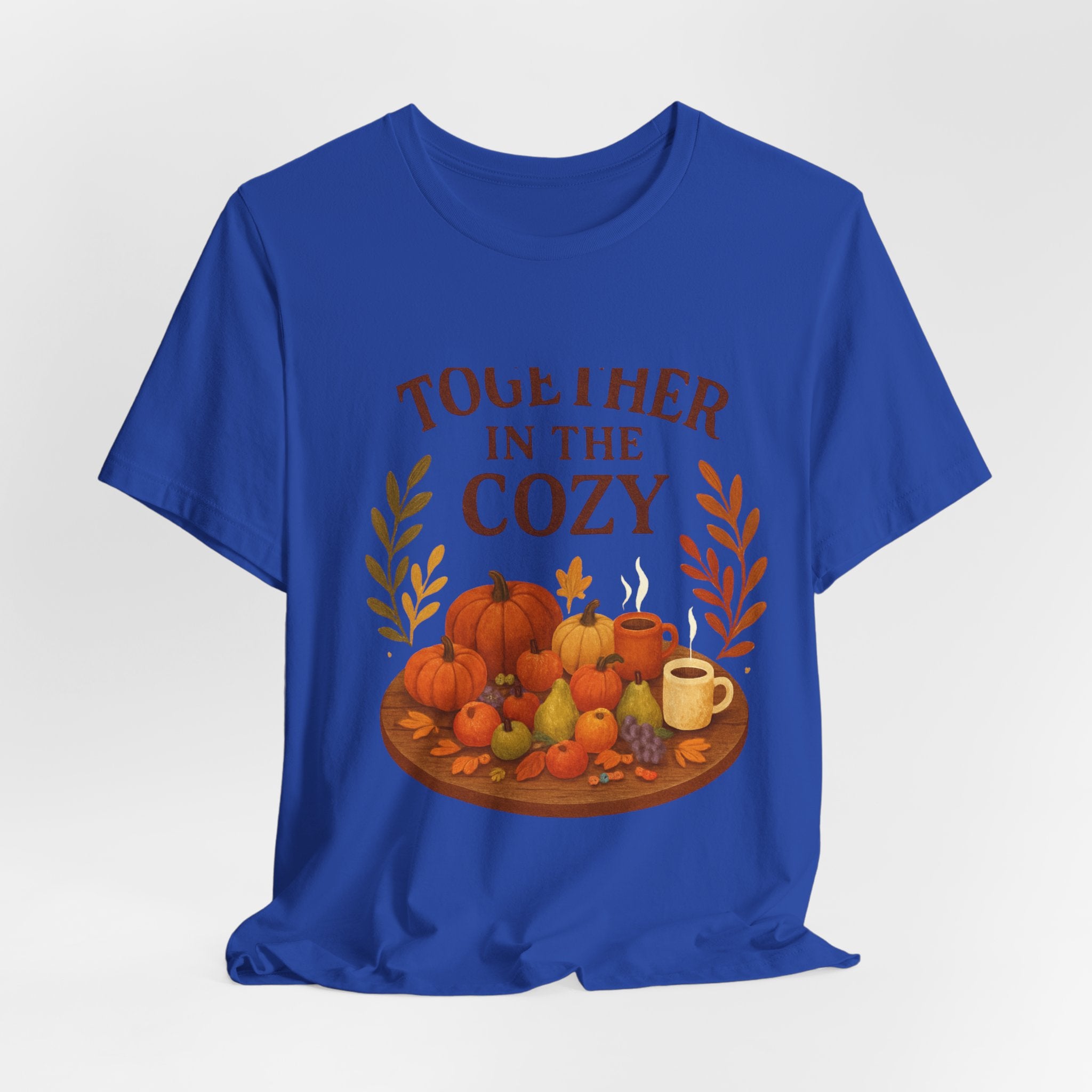 Cozy Together Fall Tee — "Together in the Cozy" Pumpkin Autumn Shirt