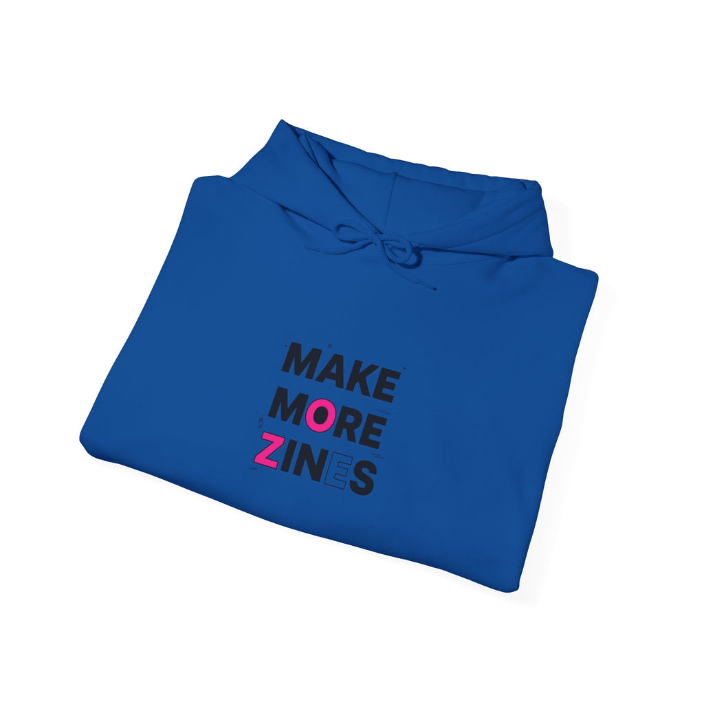 Make More Zines Hoodie | ransom collage, cutout letters design
