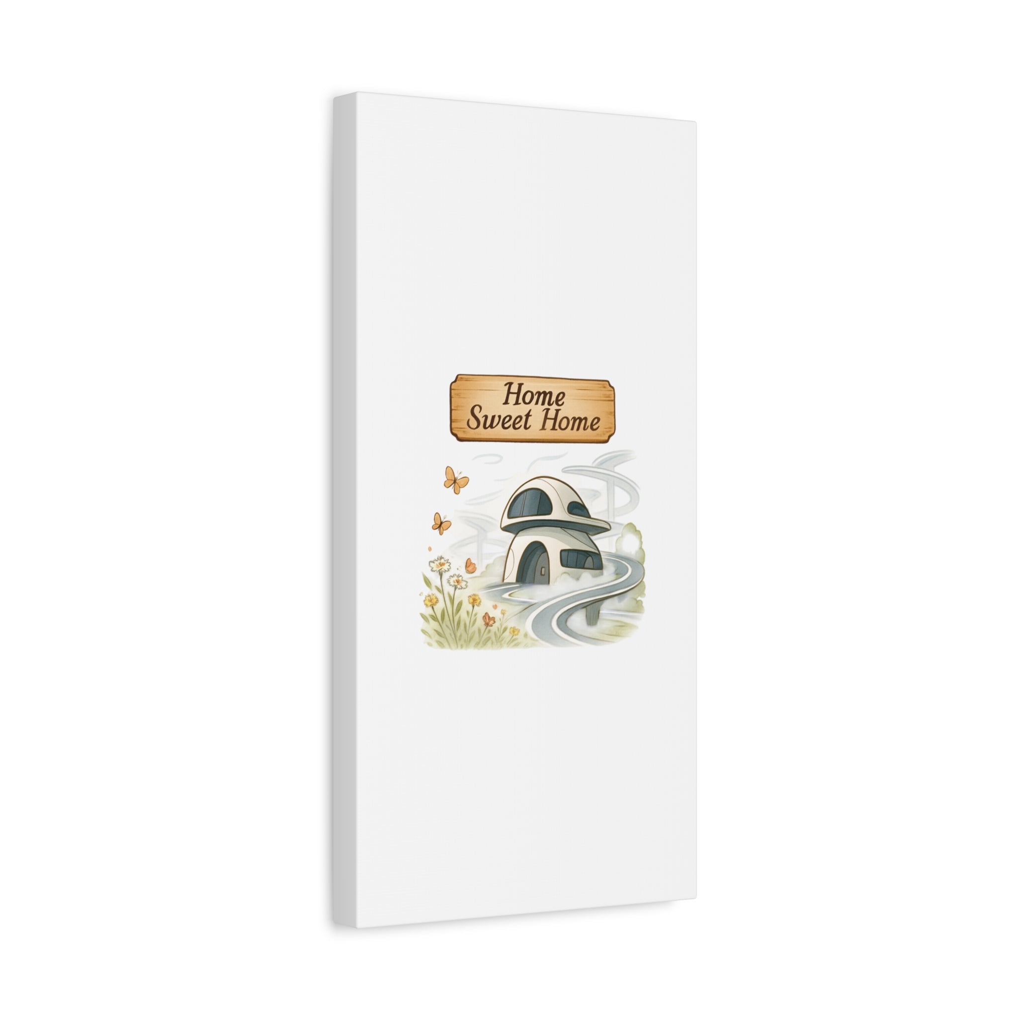 Home Sweet Home Canvas Wall Art — Cozy Cottage Matte Stretched Canvas