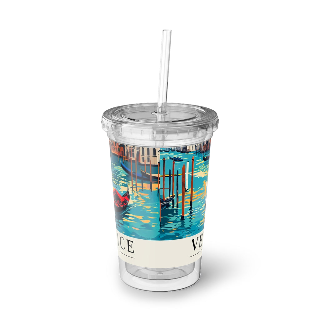 Venice Gondola Acrylic Cup – Retro Travel Tumbler