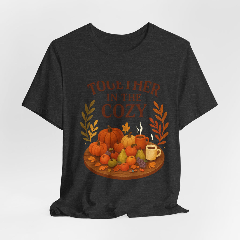 Cozy Together Fall Tee — "Together in the Cozy" Pumpkin Autumn Shirt