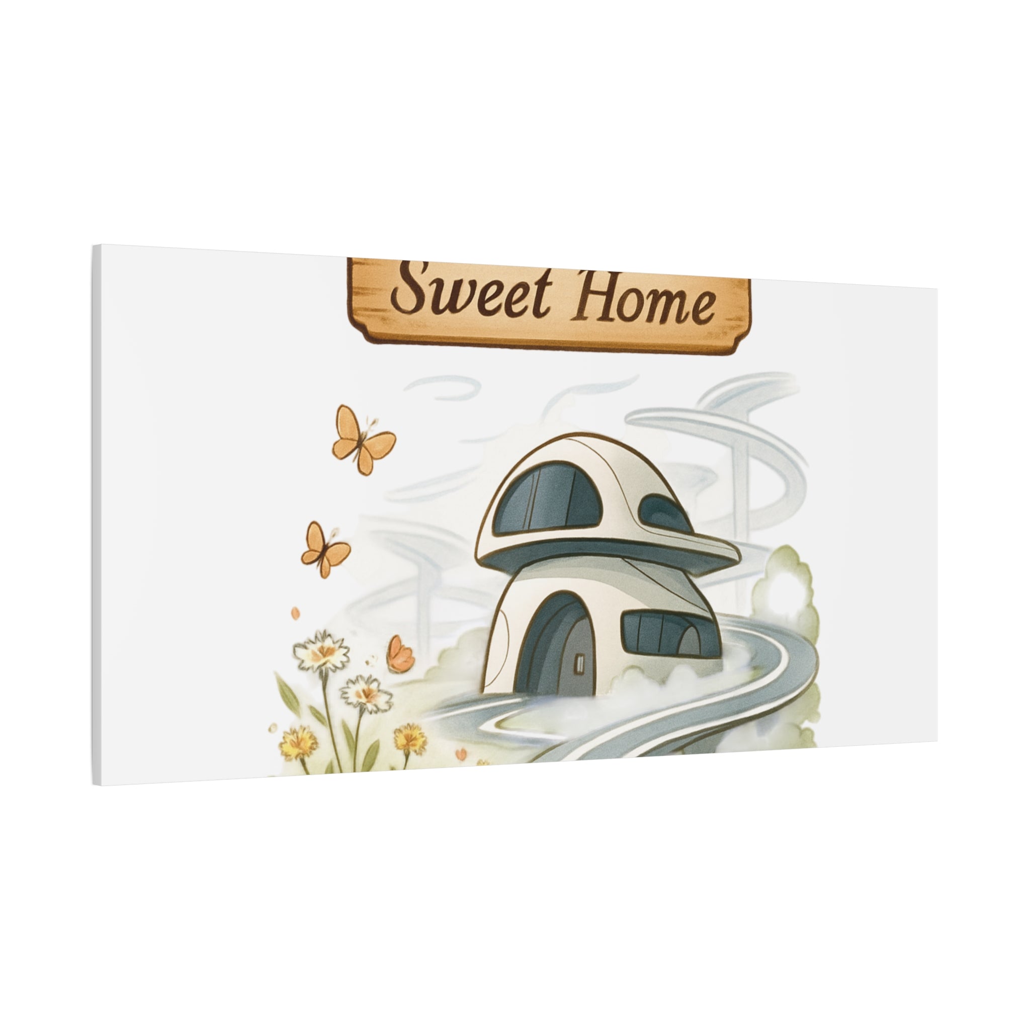 Home Sweet Home Canvas Wall Art — Cozy Cottage Matte Stretched Canvas