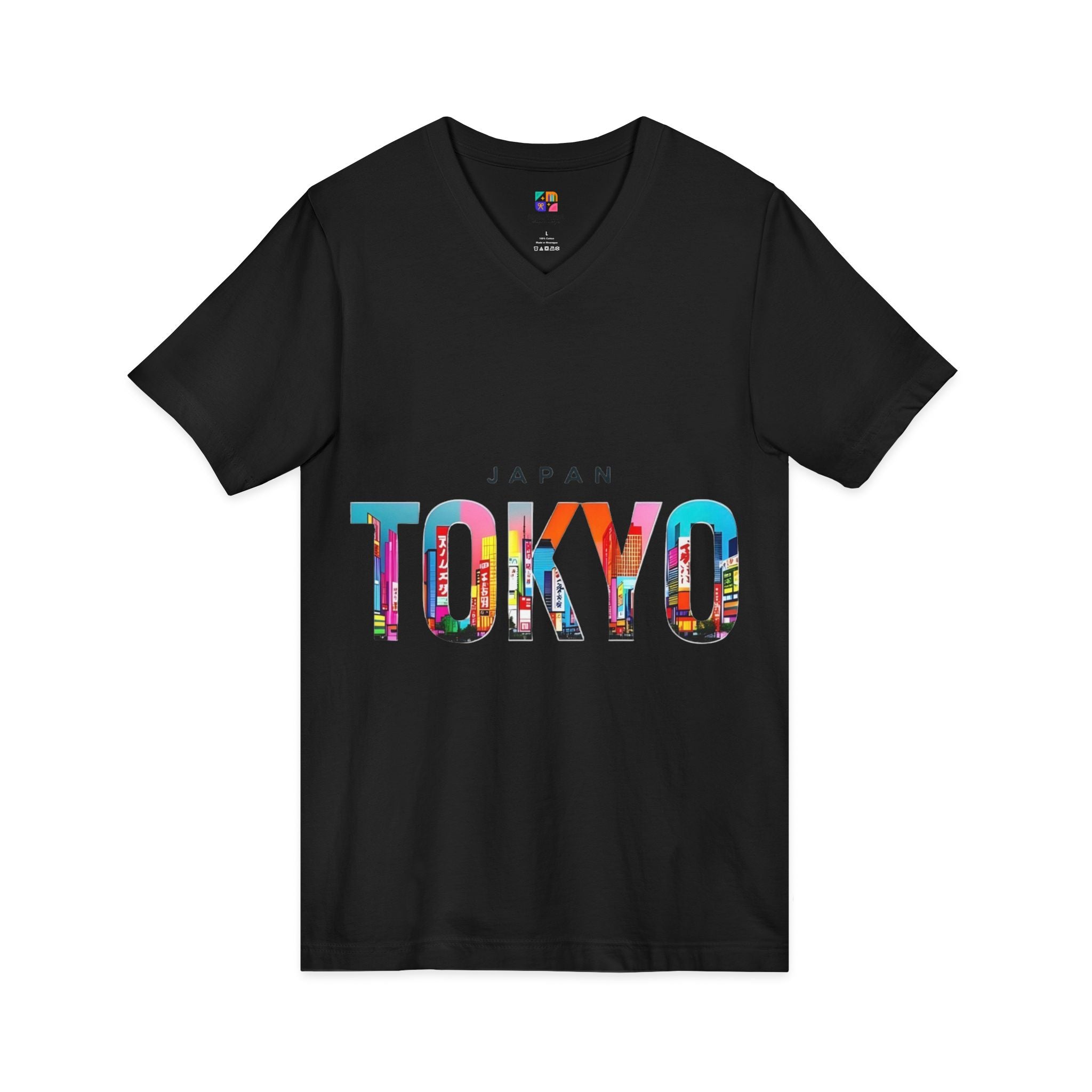 Unisex Jersey Short Sleeve V-Neck Tee