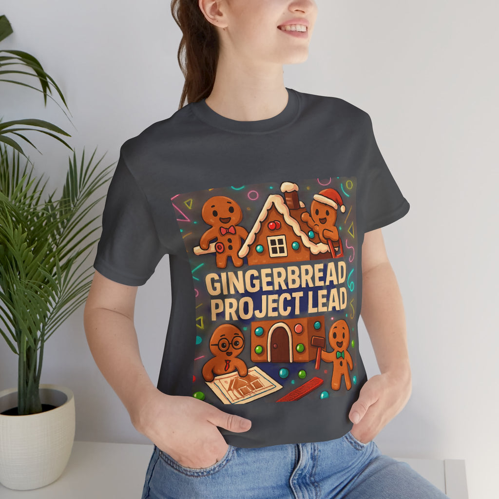 Gingerbread Project Lab T-Shirt — Cute Holiday Cookie House Tee