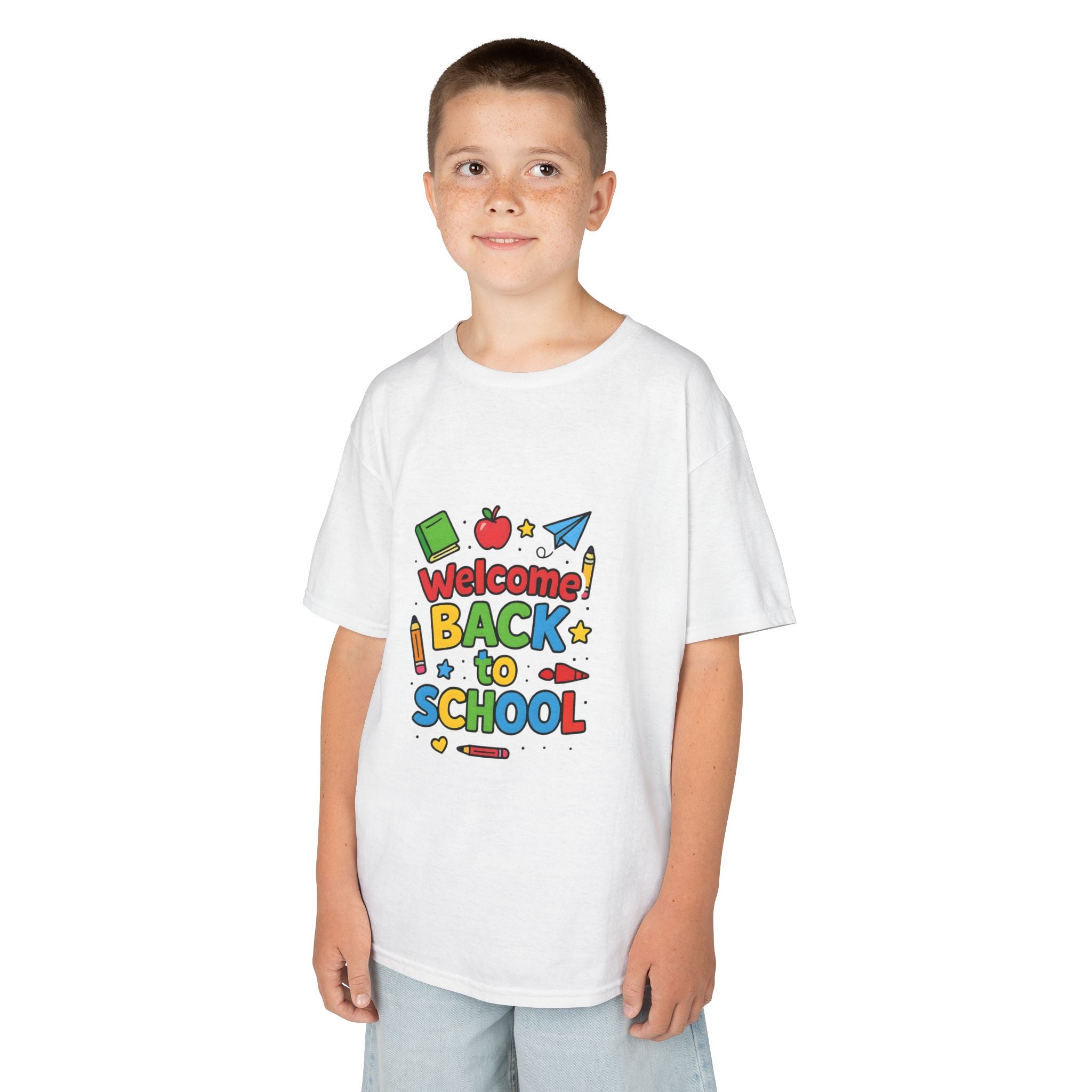 Kids School Graphic Tee, Back to School Outfit Gift Shirt, Youthful Vibrant Children's Birthday Tshirt, First Day of School Apparel, Cute