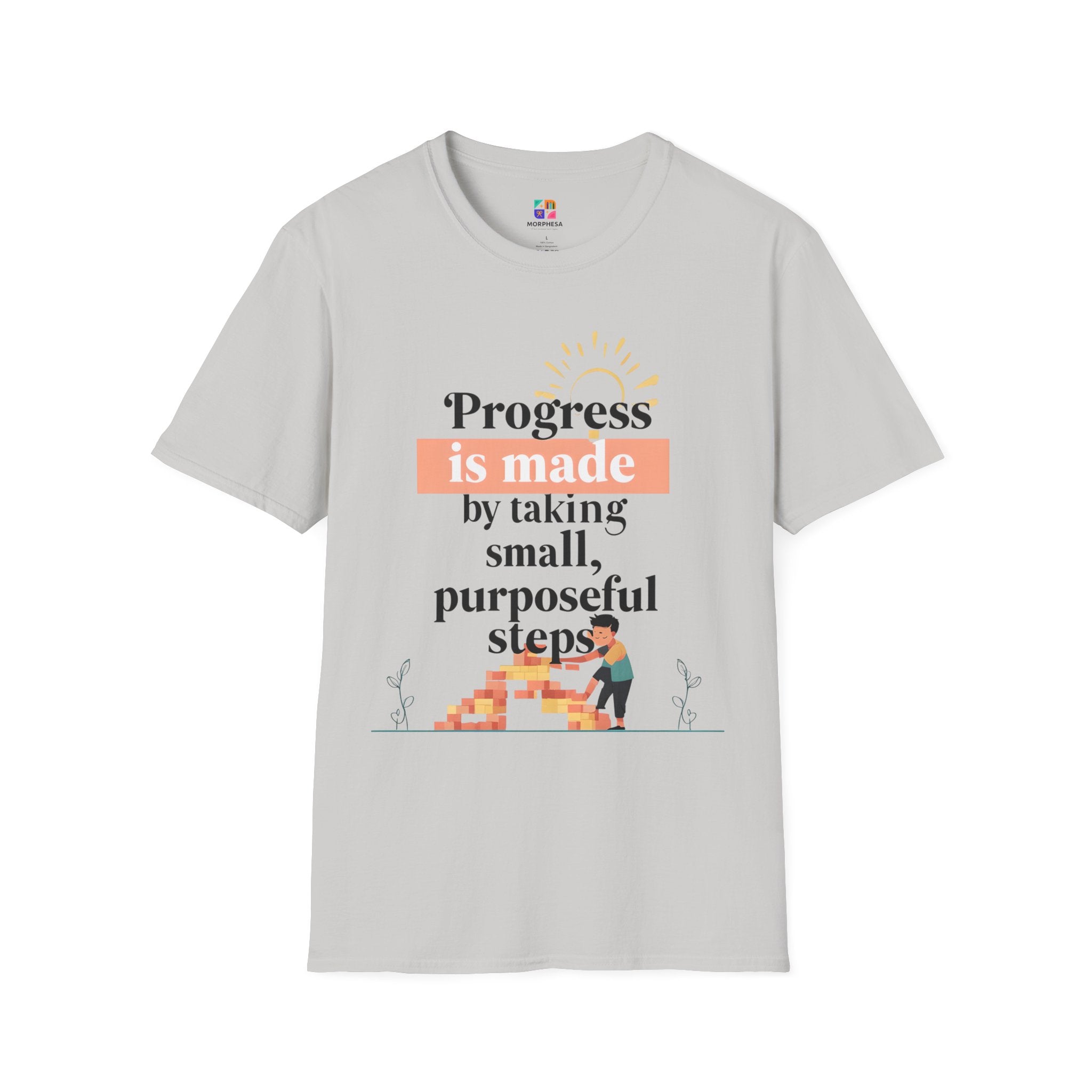 Motivational T-Shirt, Inspirational Gift for Personal Growth, Progress Quote Tee, Everyday Wear, Encouragement Apparel