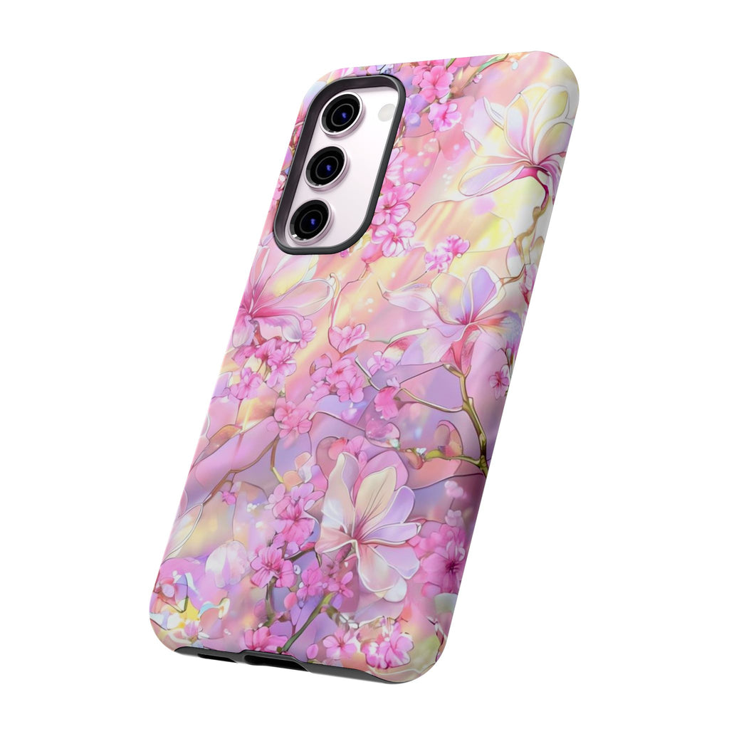 Floral Elegance Tough Phone Case – Dual-Layer Protection for iPhone 17/16/15 & Samsung | Glossy or Matte Finish | Morphesa