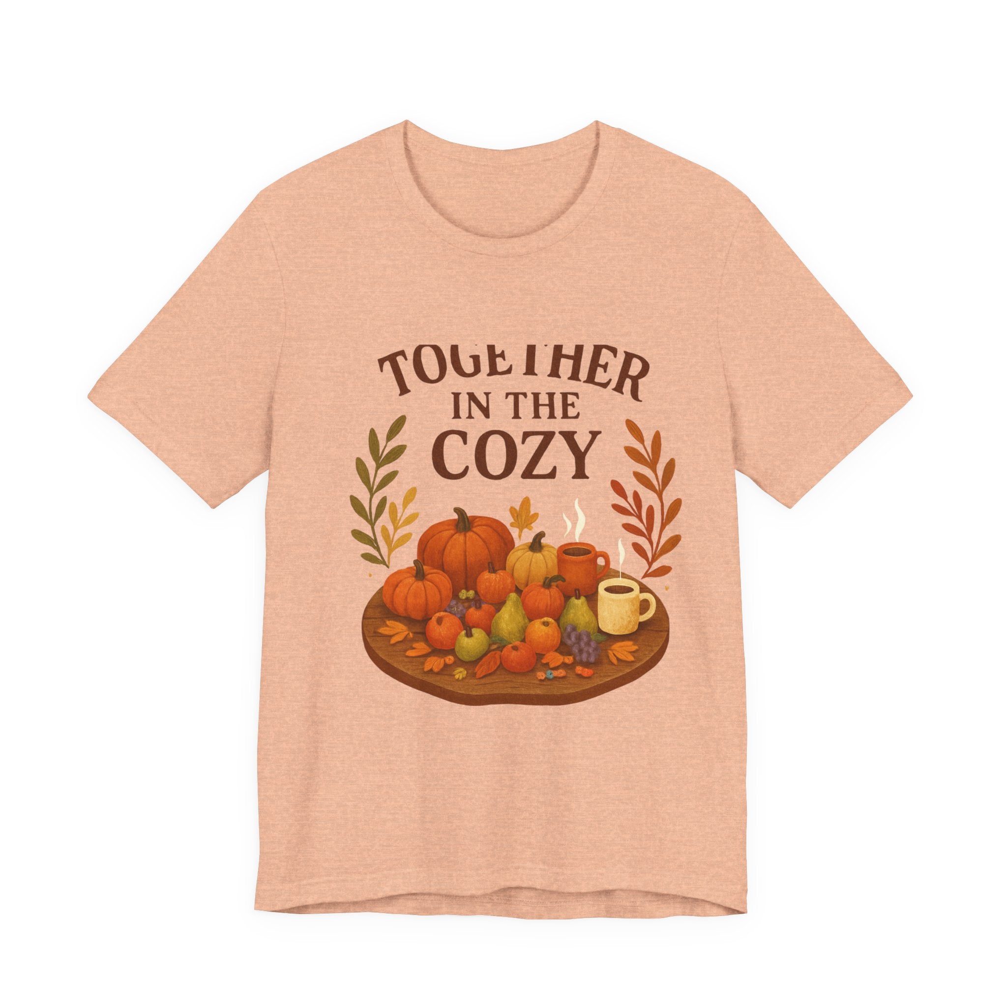 Cozy Together Fall Tee — "Together in the Cozy" Pumpkin Autumn Shirt