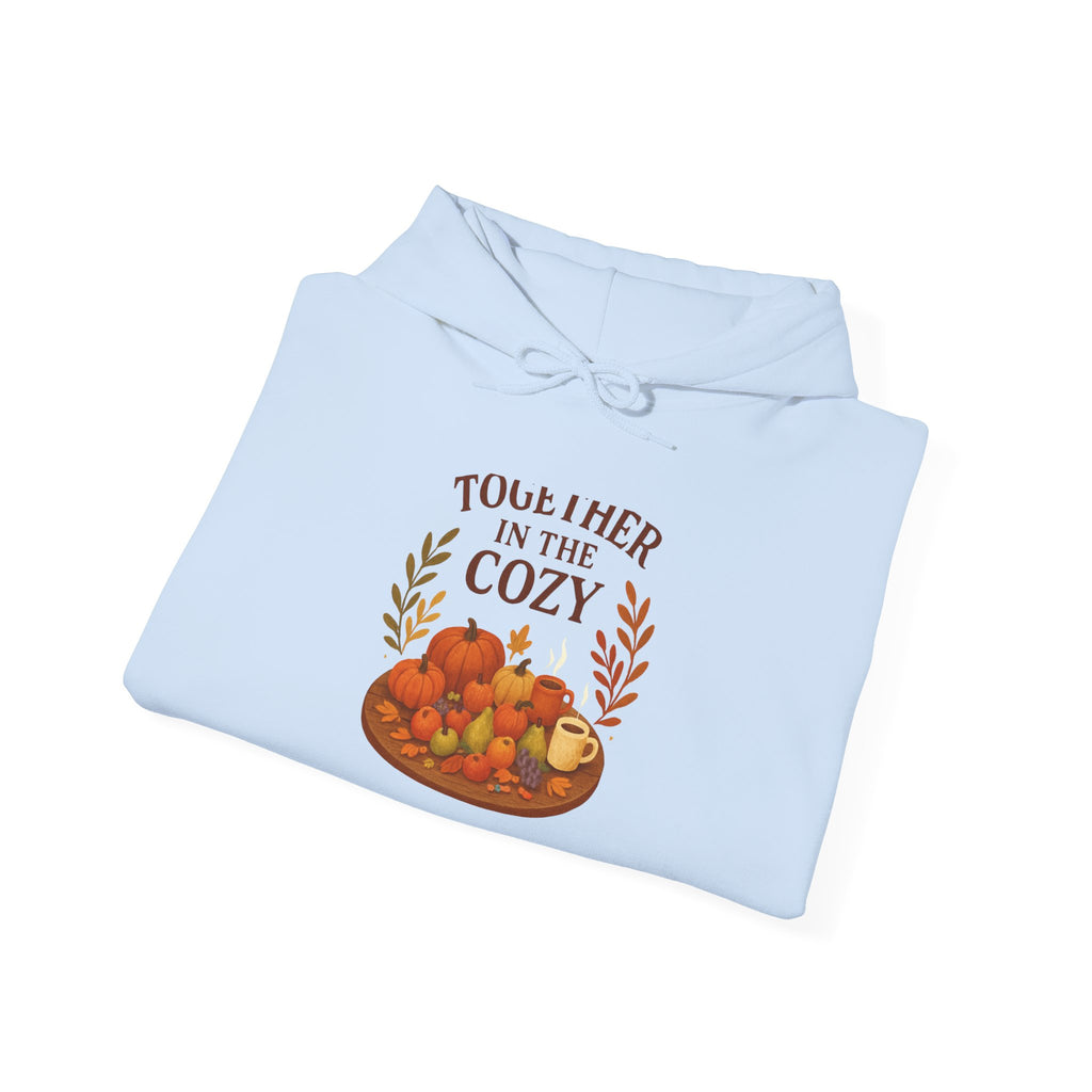 Cozy Together Hoodie — "Together in the Cozy" Fall Pumpkin Sweatshirt
