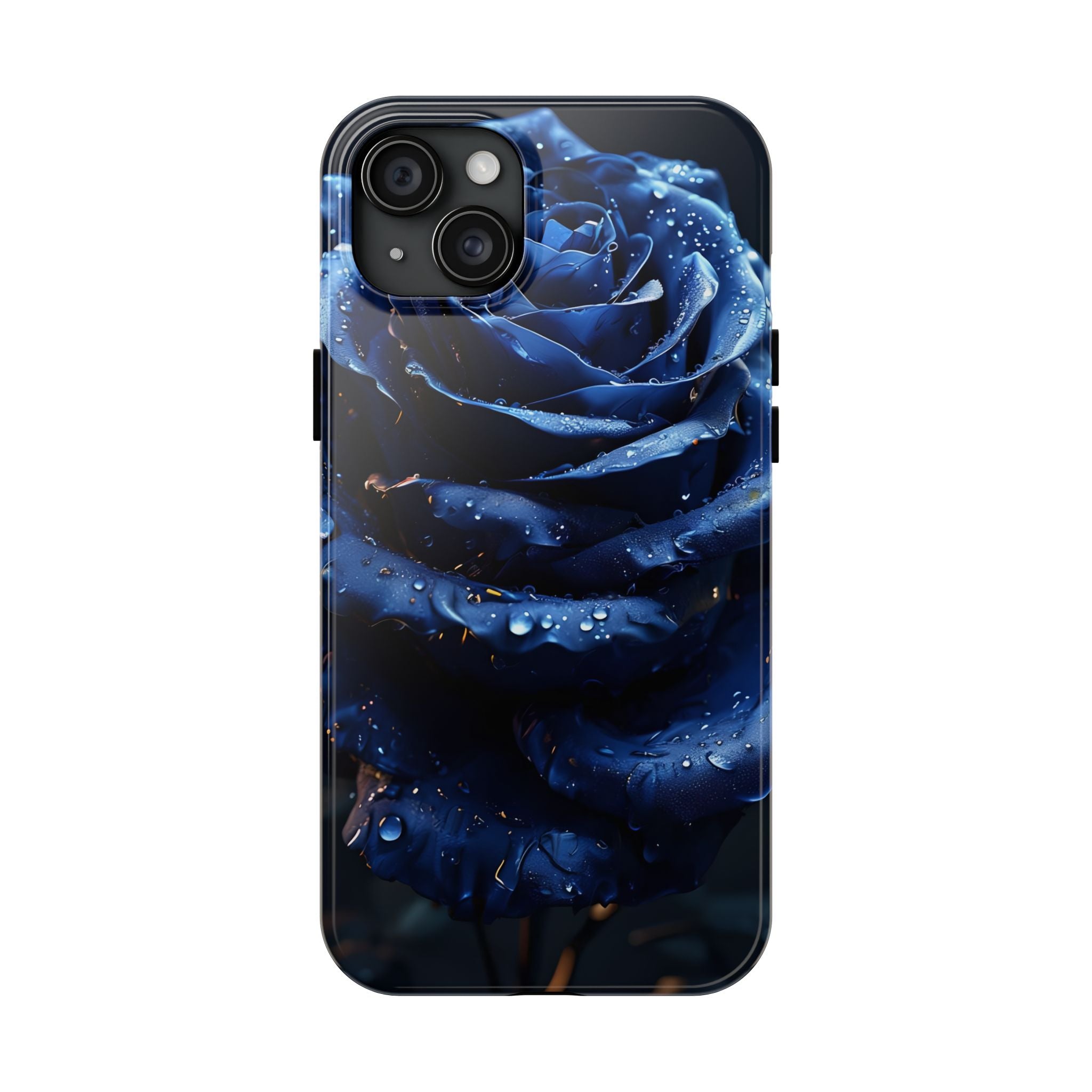 iPhone 17 Pro Max Tough Phone Case - Elegant Blue Rossy Design
