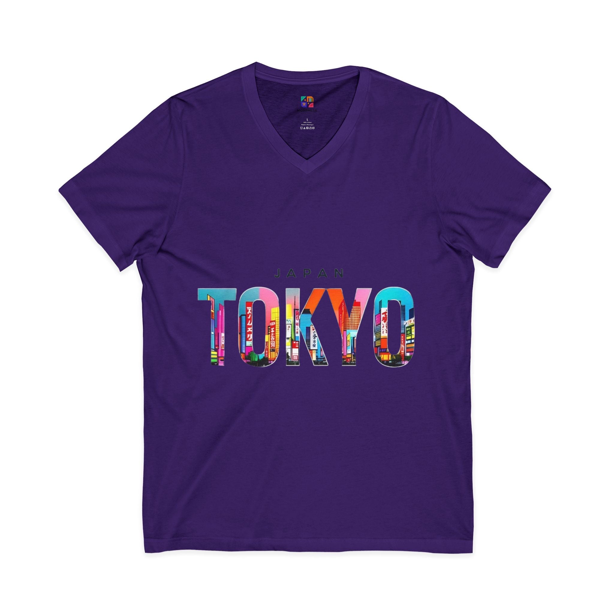 Unisex Jersey Short Sleeve V-Neck Tee