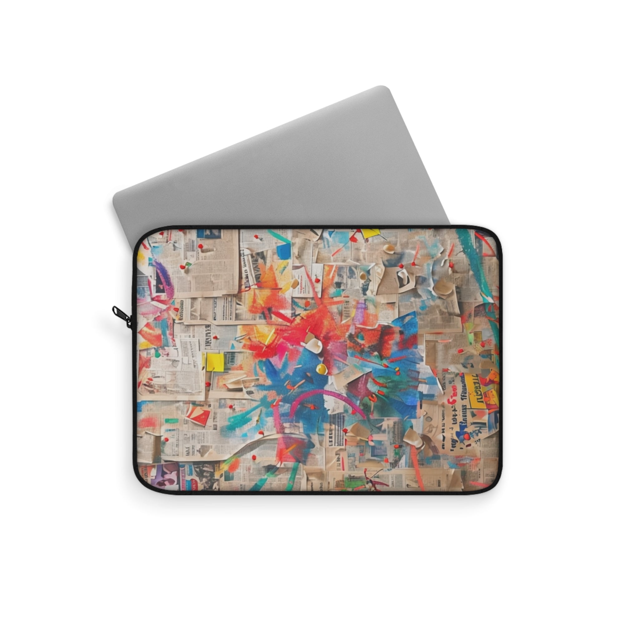 Colorful Abstract Laptop Sleeve, Artistic Sleeve Case, Computer Cover, Gift for Students, Unique Tech Accessory