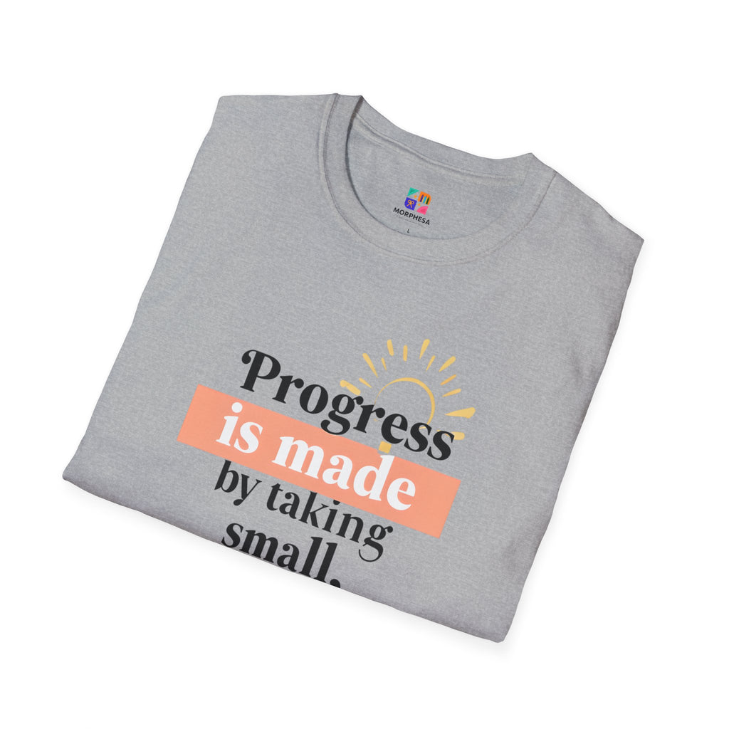 Motivational T-Shirt, Inspirational Gift for Personal Growth, Progress Quote Tee, Everyday Wear, Encouragement Apparel