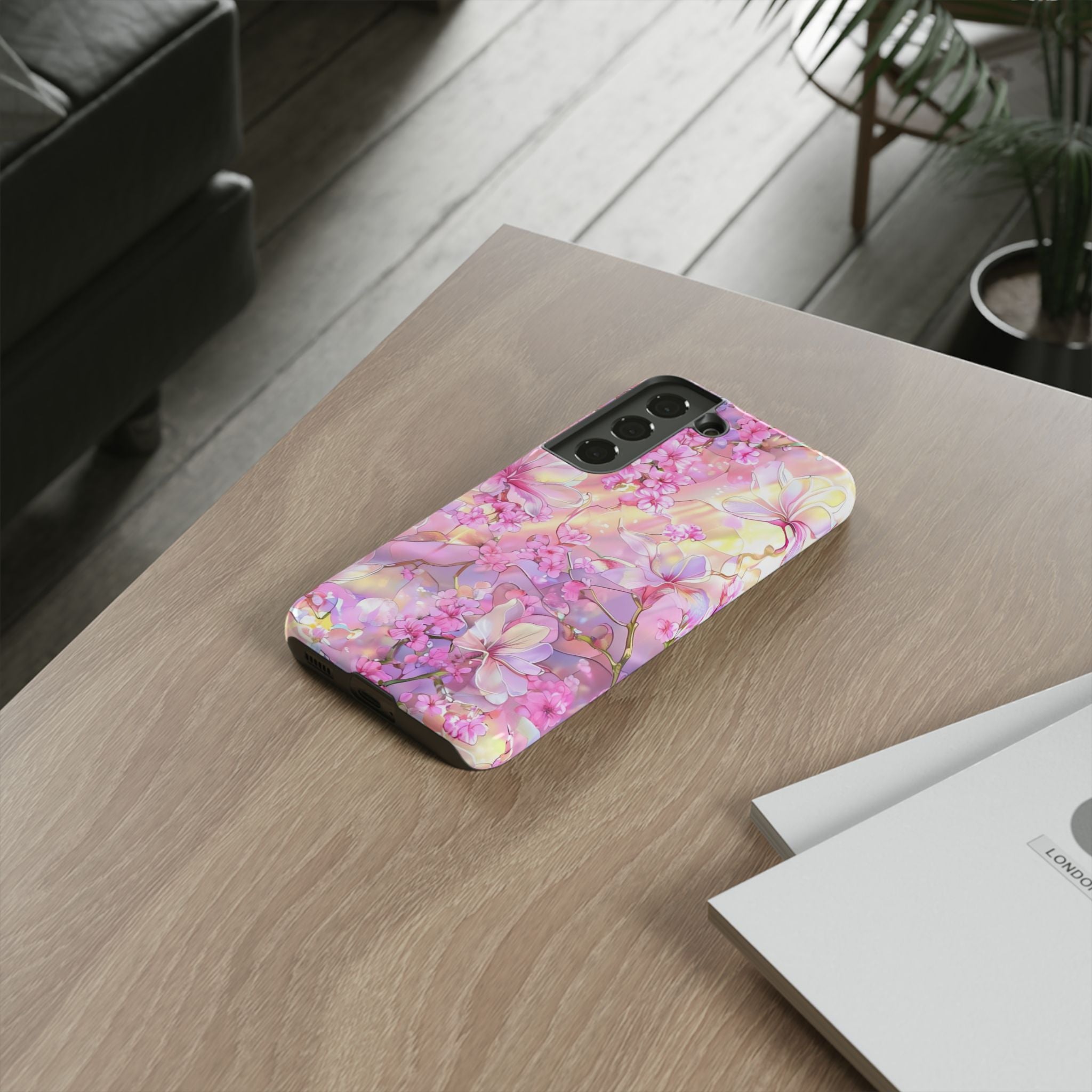 Floral Elegance Tough Phone Case – Dual-Layer Protection for iPhone 17/16/15 & Samsung | Glossy or Matte Finish | Morphesa