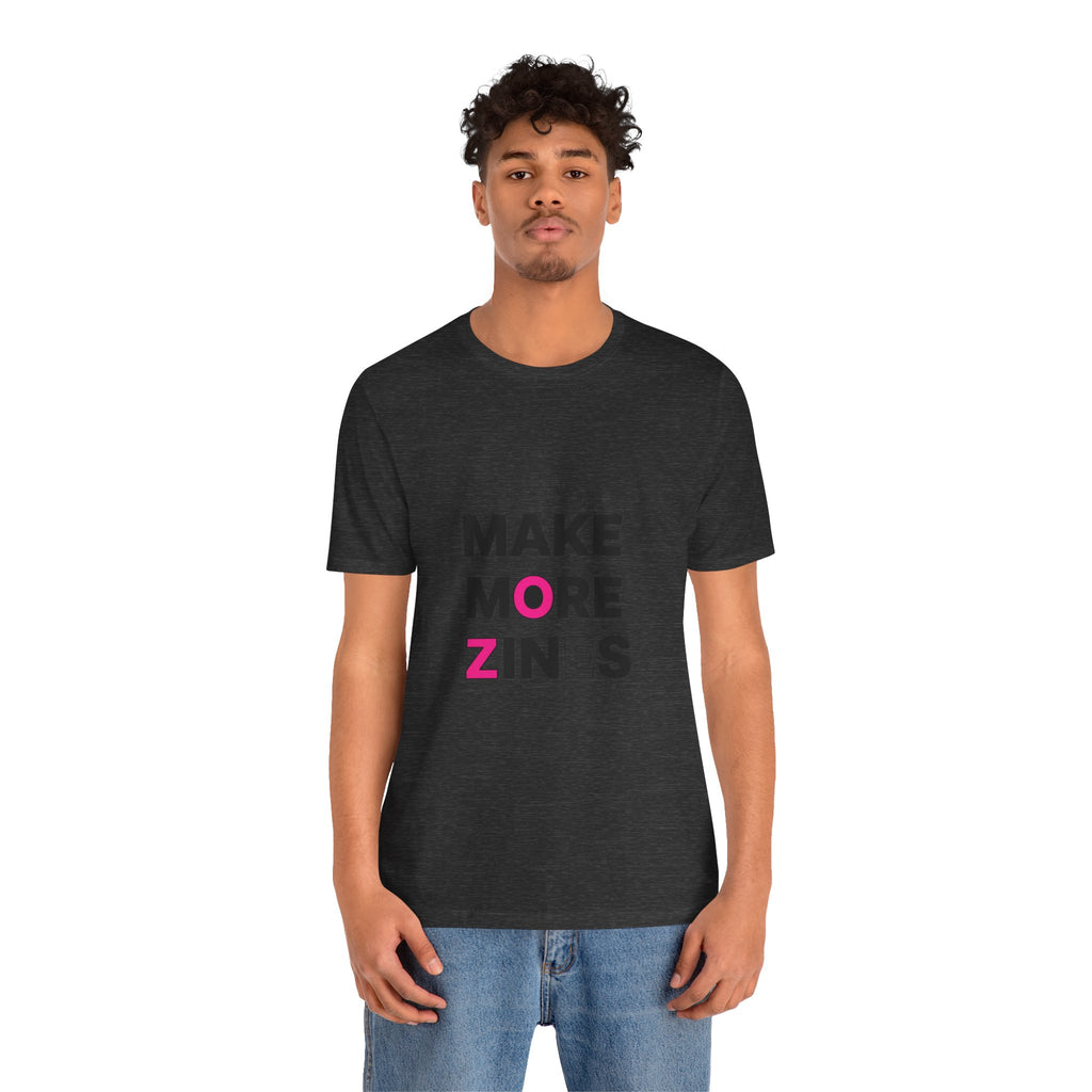 MAKE MORE ZINES Tee | ransom collage shirt, zine style cutout letters