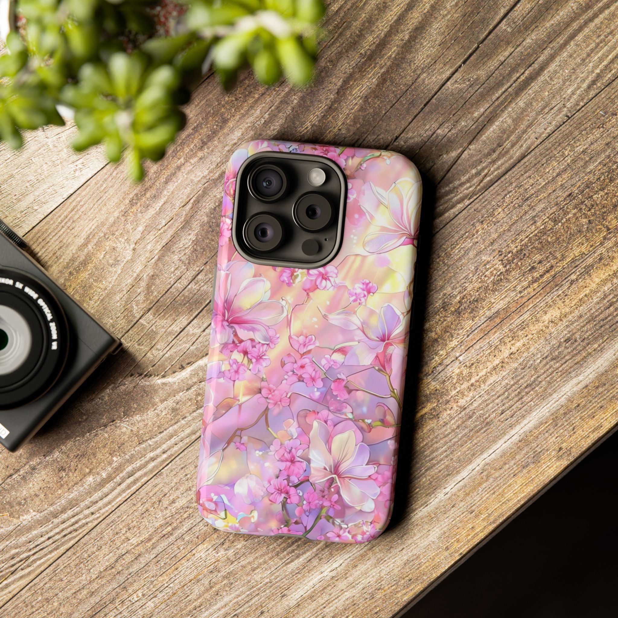 Floral Elegance Tough Phone Case – Dual-Layer Protection for iPhone 17/16/15 & Samsung | Glossy or Matte Finish | Morphesa