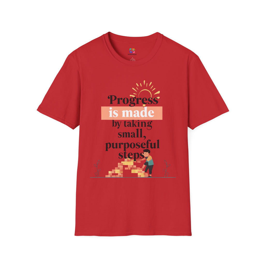 Motivational T-Shirt, Inspirational Gift for Personal Growth, Progress Quote Tee, Everyday Wear, Encouragement Apparel