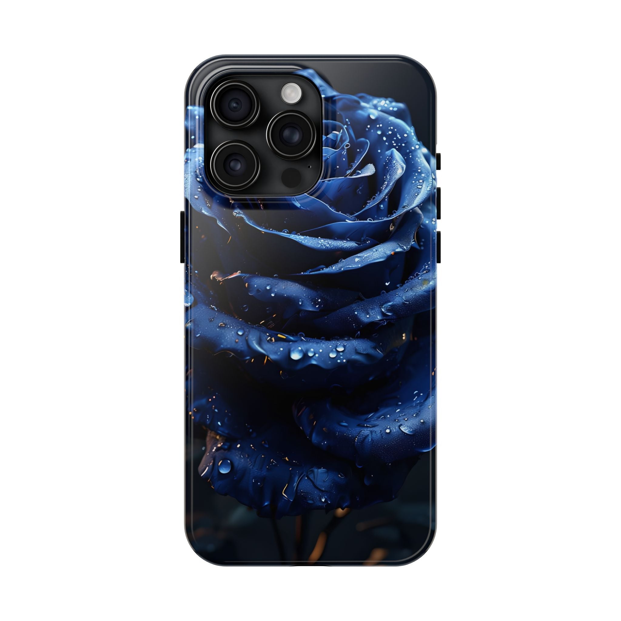 iPhone 17 Pro Max Tough Phone Case - Elegant Blue Rossy Design