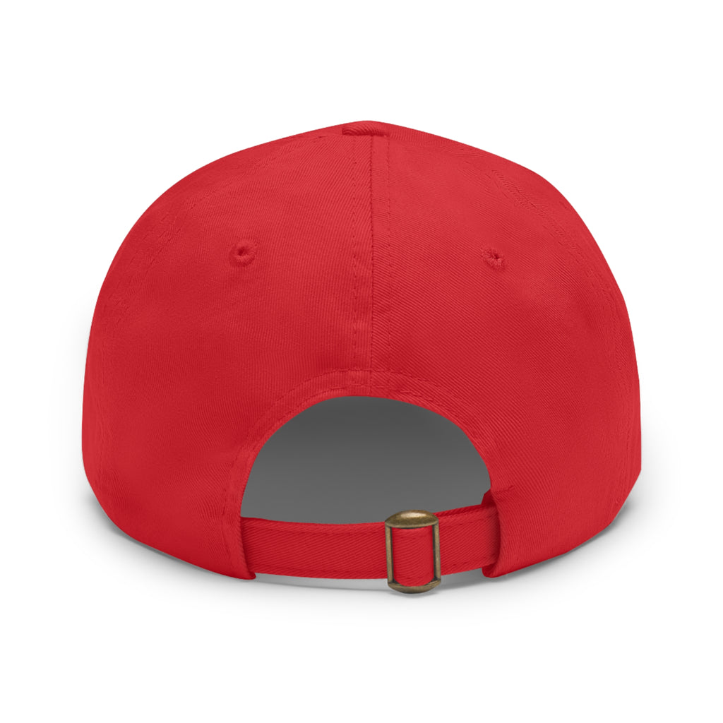 Stylish Dad Hat with Leather Patch, Casual Baseball Cap, Gift for Dads, Outdoor Accessory, Summer Fashion